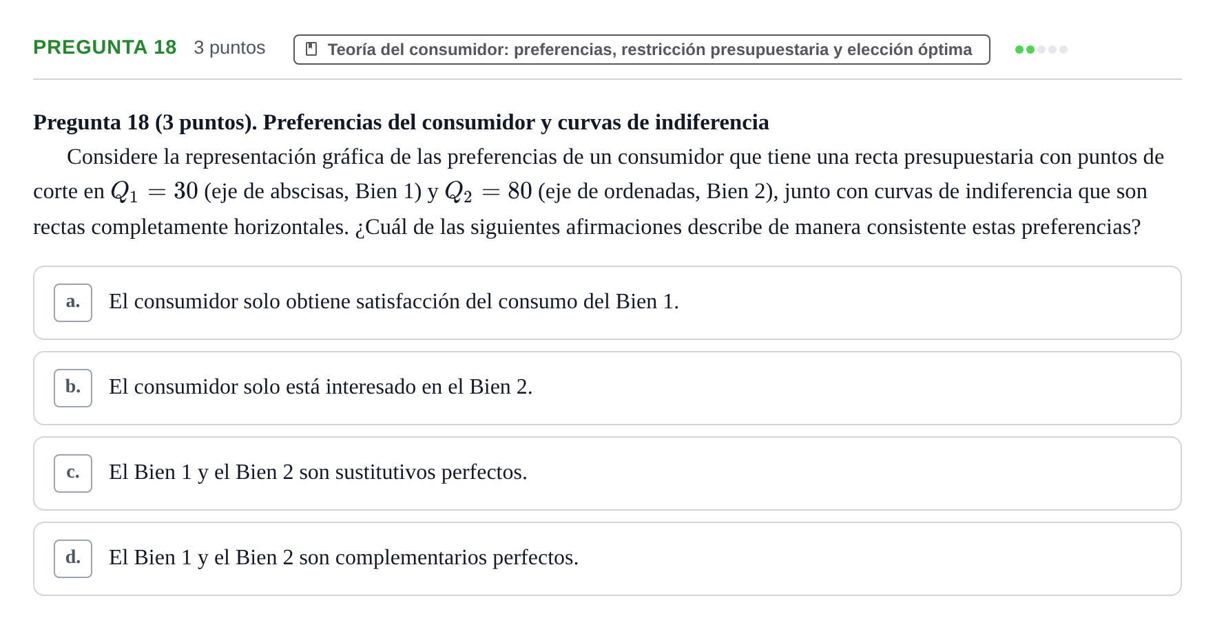 Enunciado: Pregunta 18 · 6 Introducció a la Microeconomia UPF 2012
