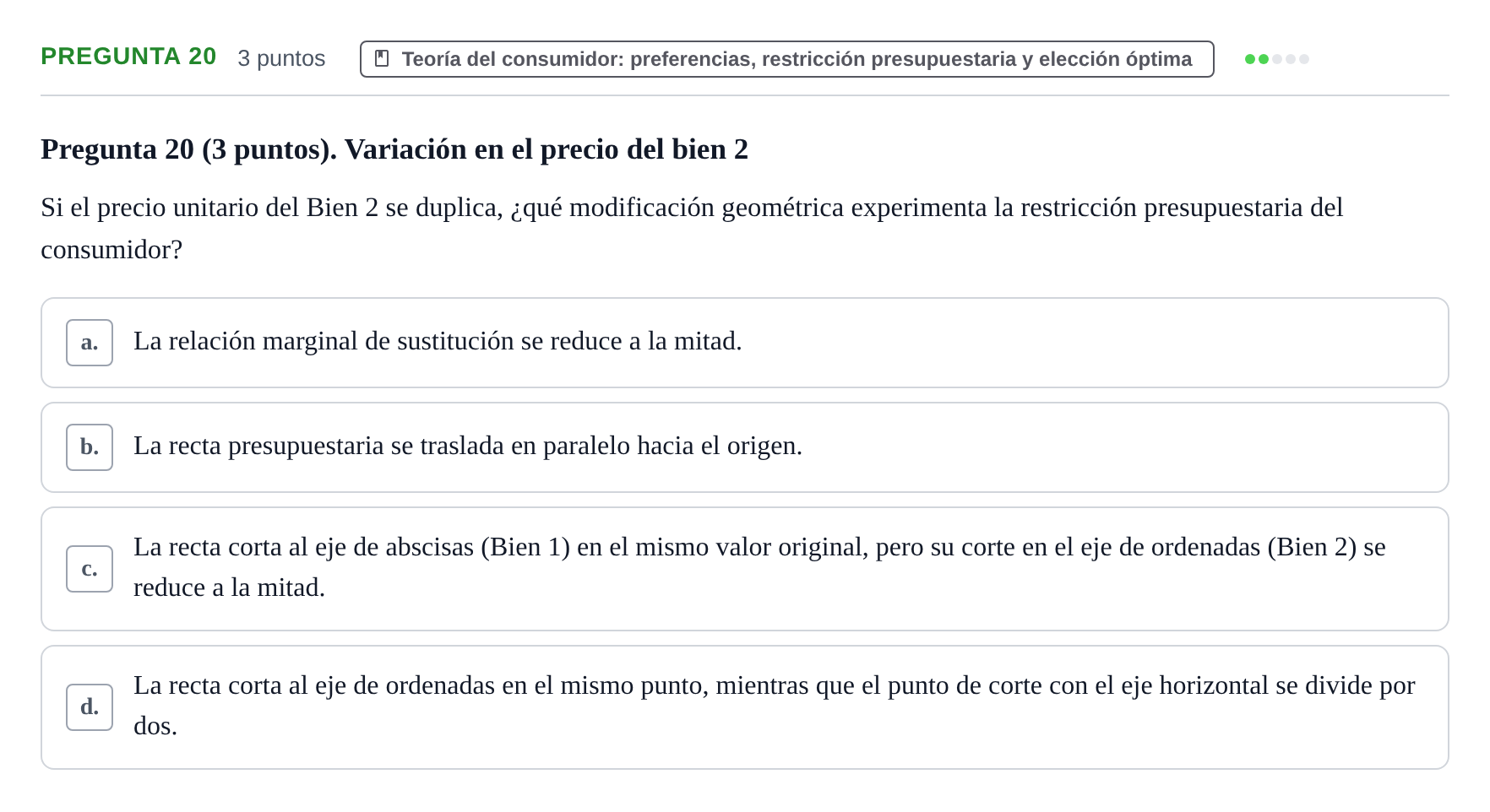 Enunciado: Pregunta 20 · 6 Introducció a la Microeconomia UPF 2012