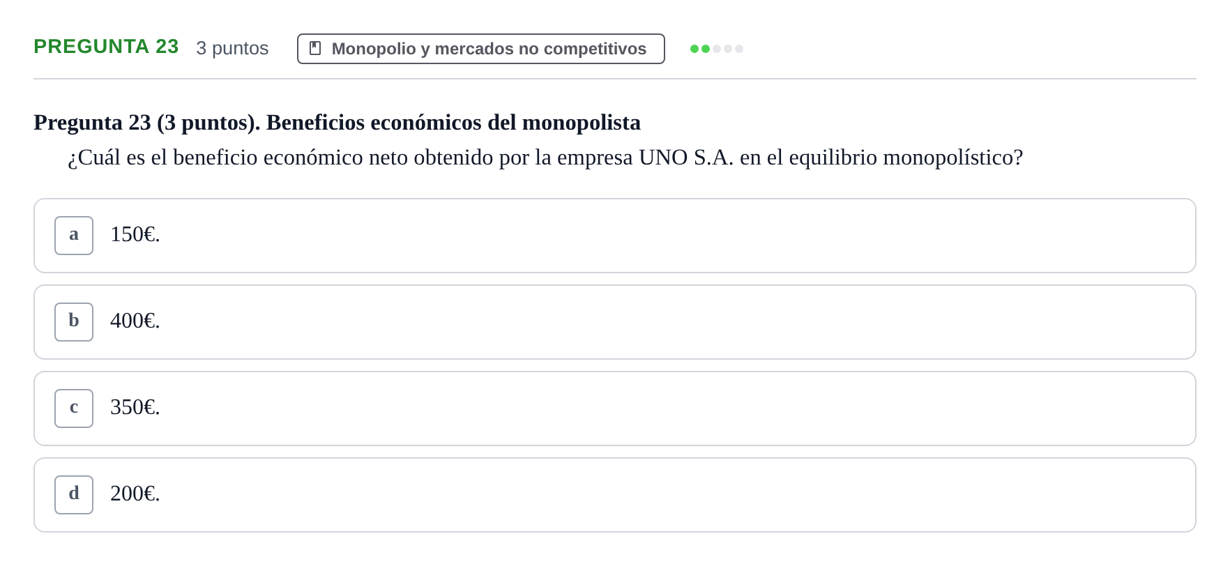 Enunciado: Pregunta 23 · 6 Introducció a la Microeconomia UPF 2012