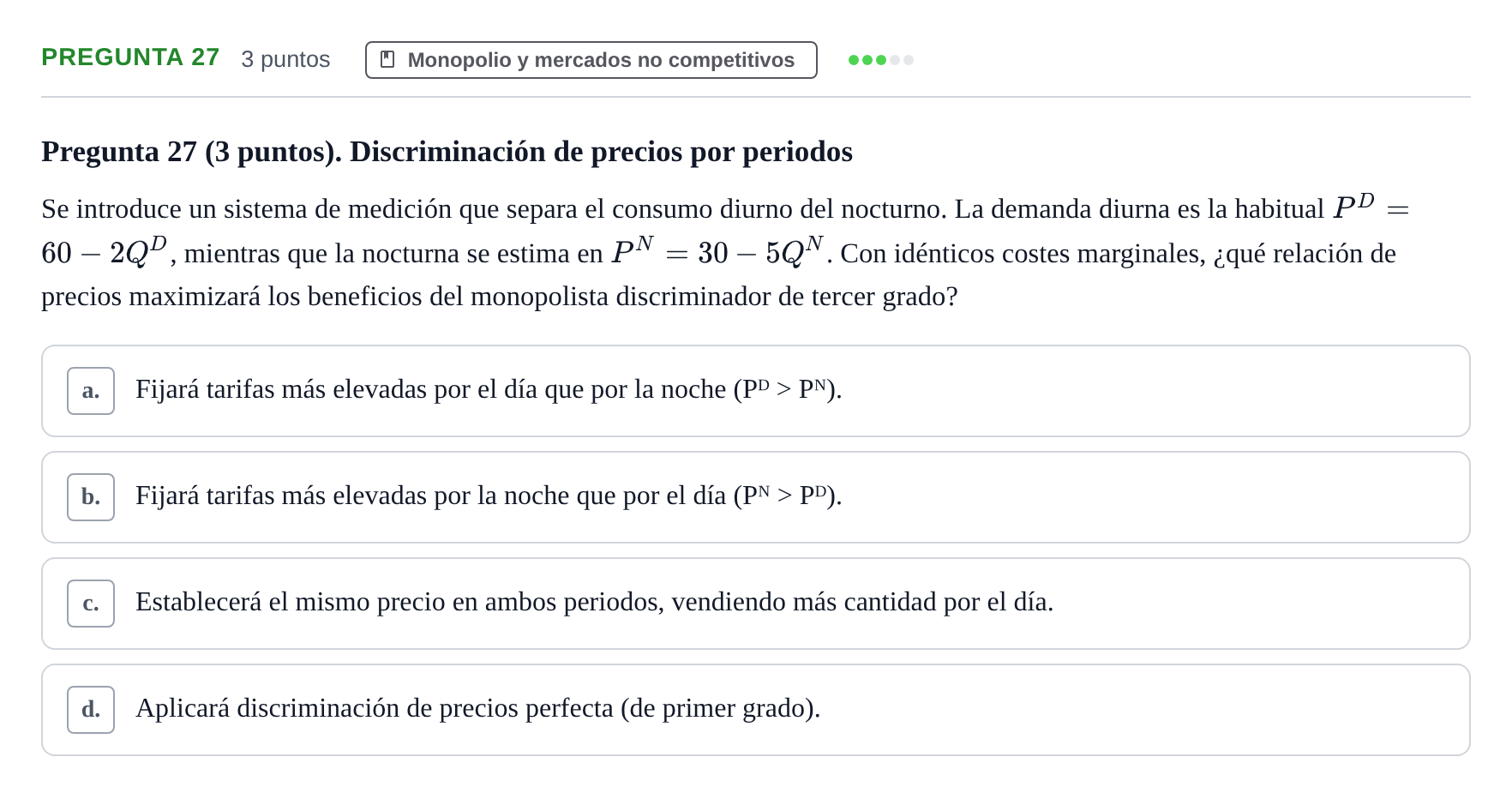 Enunciado: Pregunta 27 · 6 Introducció a la Microeconomia UPF 2012