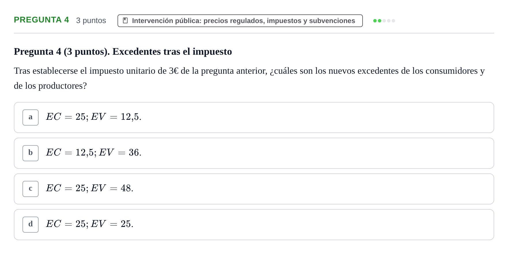 Enunciado: Pregunta 4 · 6 Introducció a la Microeconomia UPF 2012