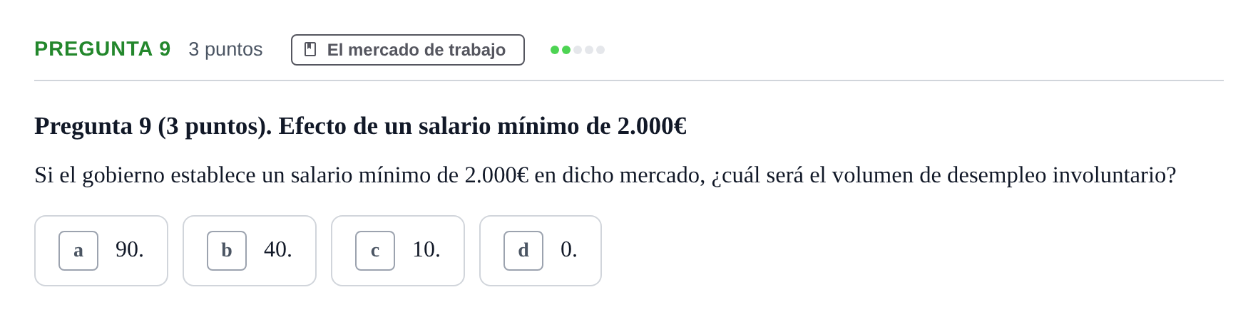 Enunciado: Pregunta 9 · 6 Introducció a la Microeconomia UPF 2012