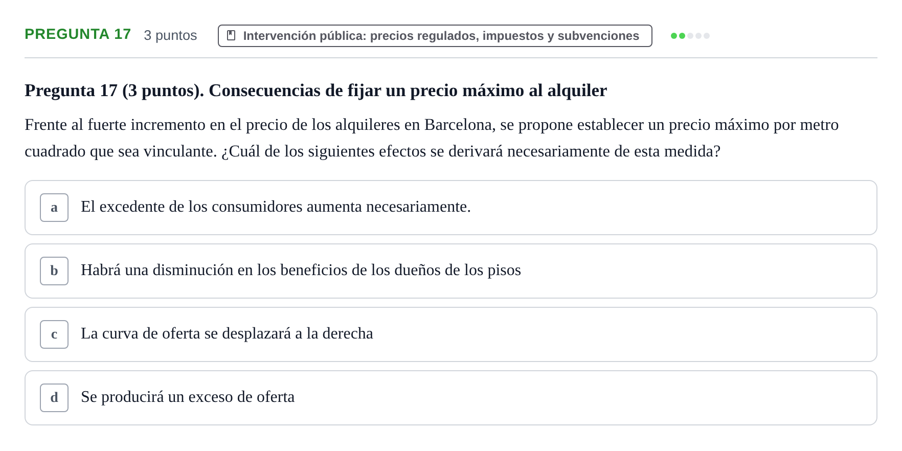 Enunciado: Pregunta 17 · 6 Introducció a la Microeconomia UPF 2018