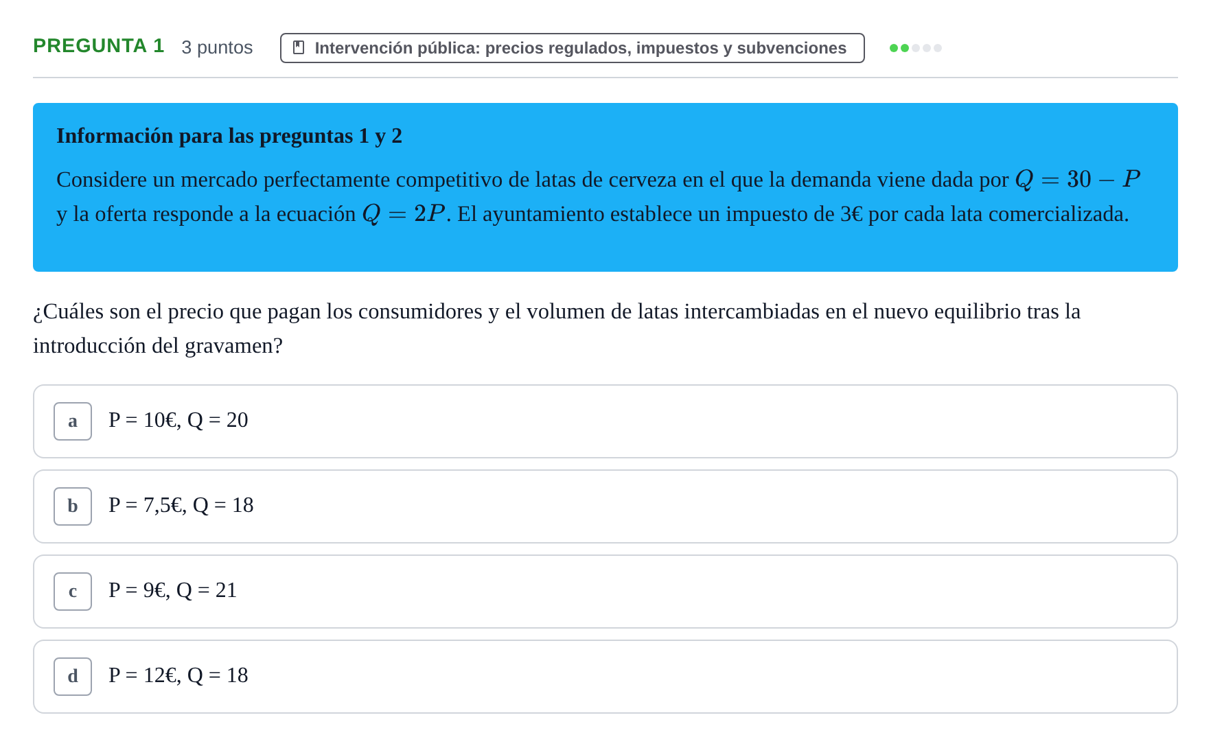 Enunciado: Pregunta 1 · 6 Introducció a la Microeconomia UPF 2018