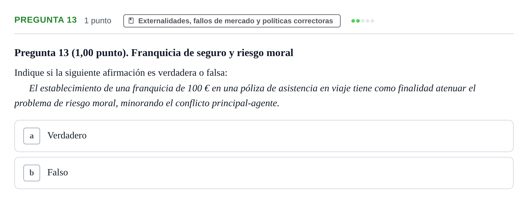 Enunciado: Pregunta 13 · 6 Introducció a la Microeconomia UPF 2020