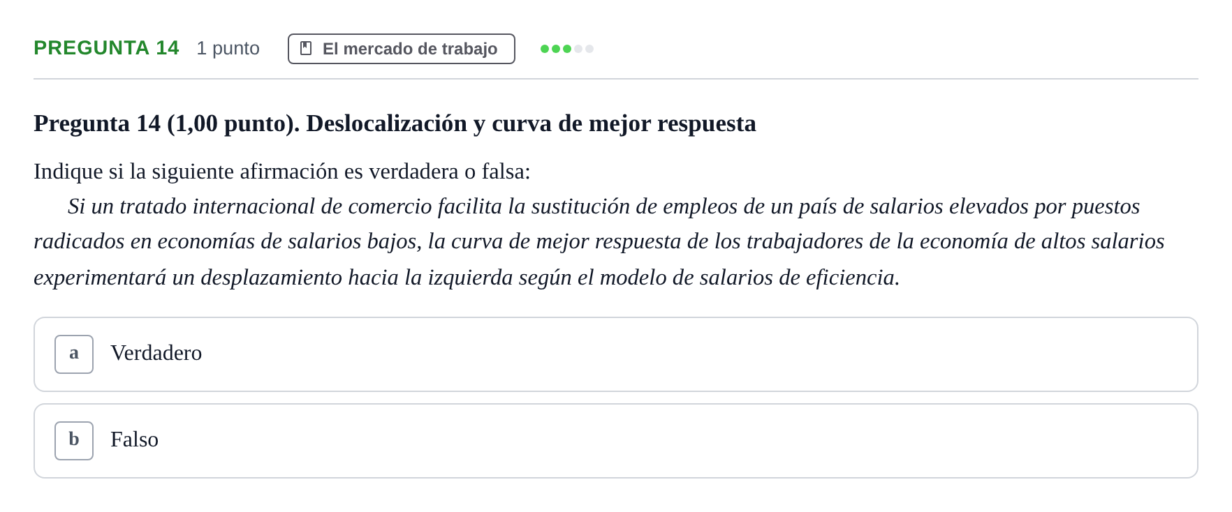 Enunciado: Pregunta 14 · 6 Introducció a la Microeconomia UPF 2020