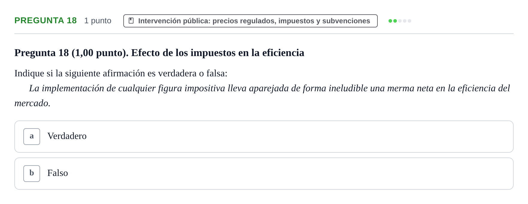Enunciado: Pregunta 18 · 6 Introducció a la Microeconomia UPF 2020