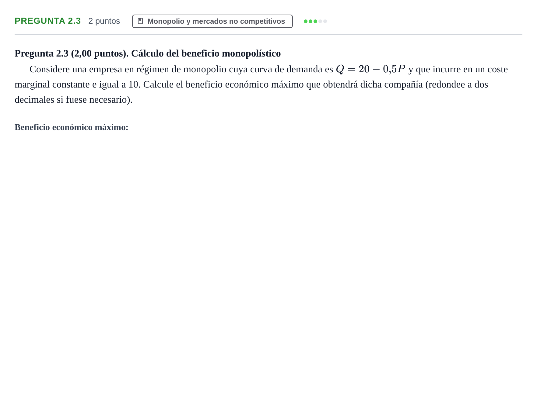 Enunciado: Pregunta 2.3 · 6 Introducció a la Microeconomia UPF 2020