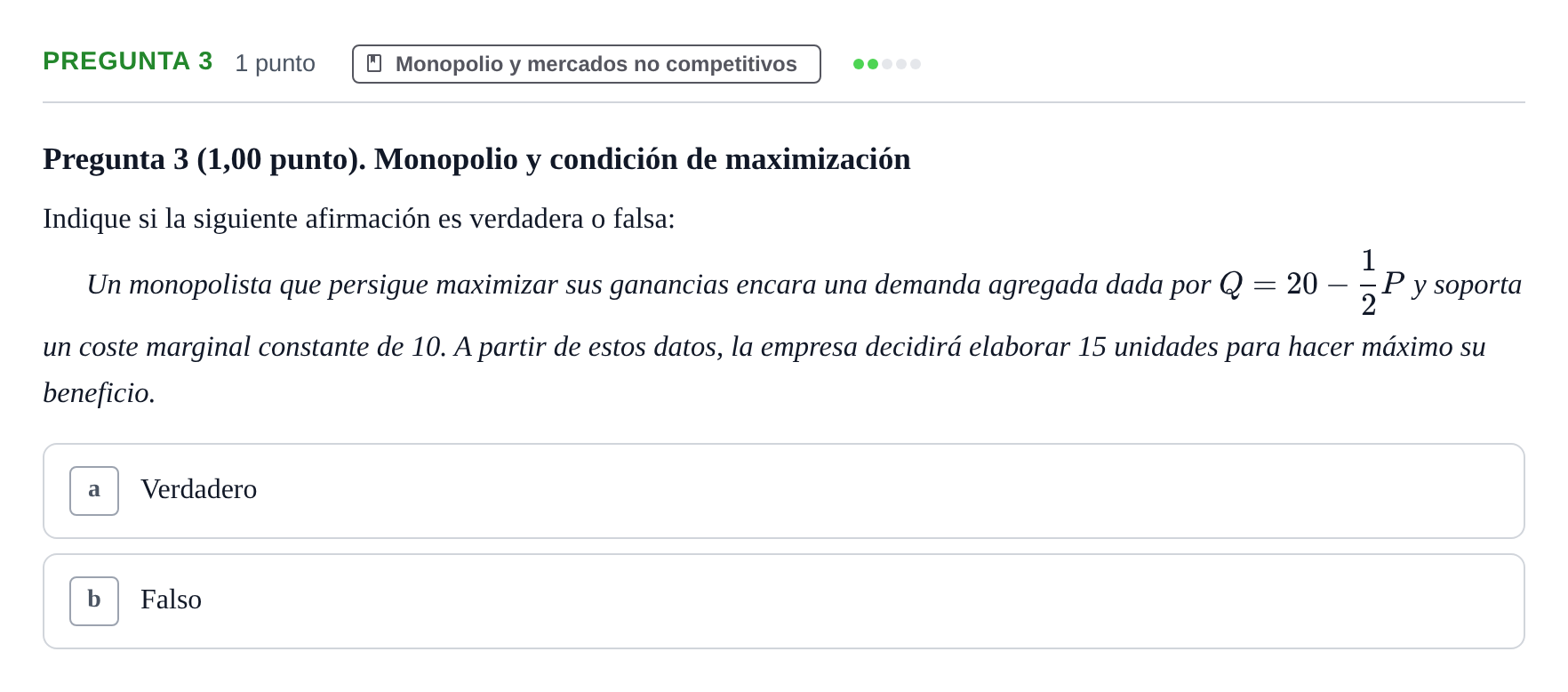 Enunciado: Pregunta 3 · 6 Introducció a la Microeconomia UPF 2020