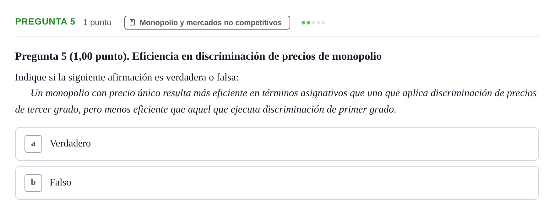 Enunciado: Pregunta 5 · 6 Introducció a la Microeconomia UPF 2020