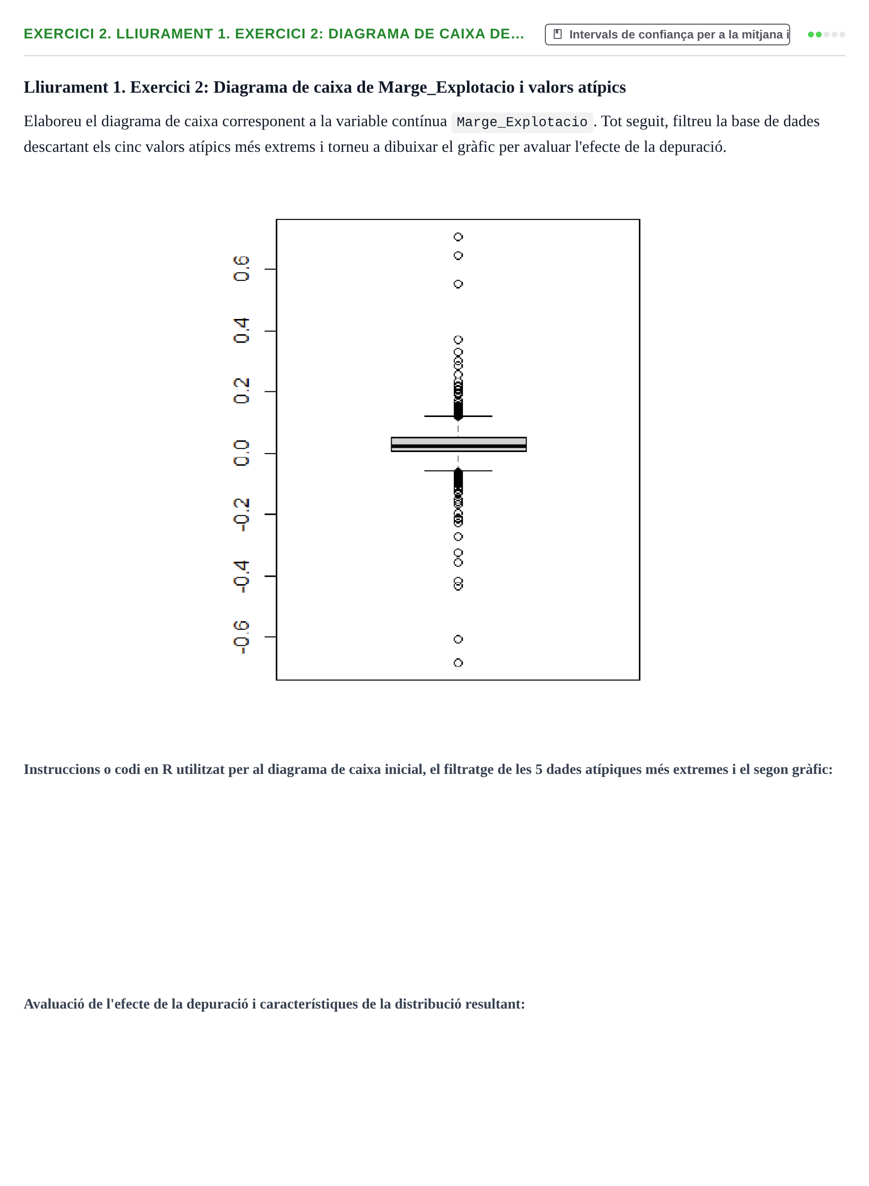 Enunciado: 2. Lliurament 1. Exercici 2: Diagrama de caixa de…