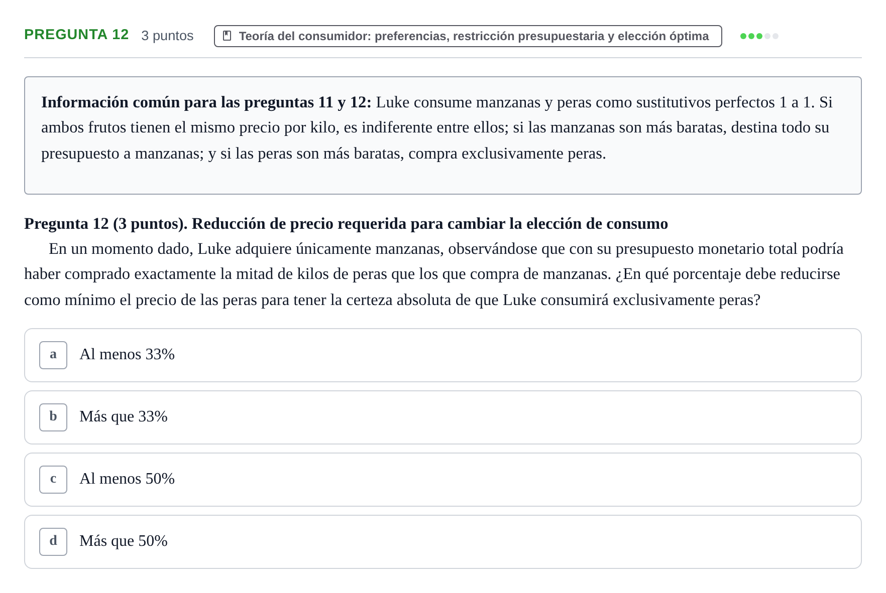 Enunciado: Pregunta 12 · 6 Introducció a la Microeconomia UPF 2015