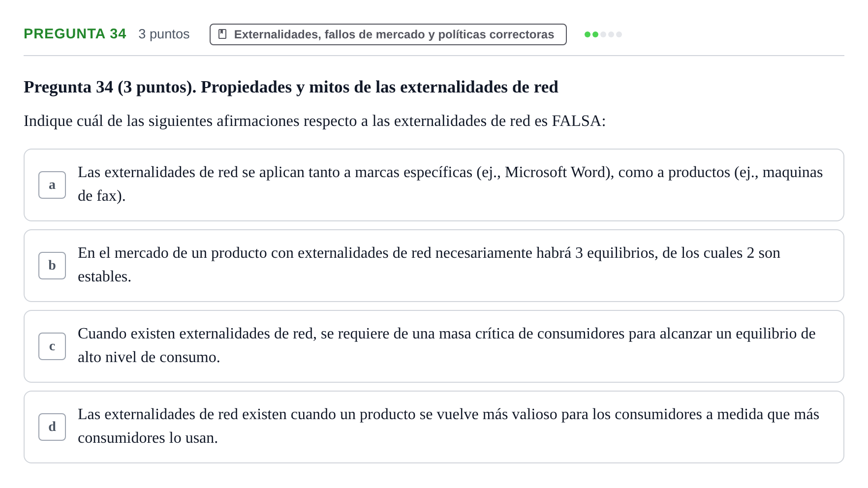 Enunciado: Pregunta 34 · 6 Introducció a la Microeconomia UPF 2015