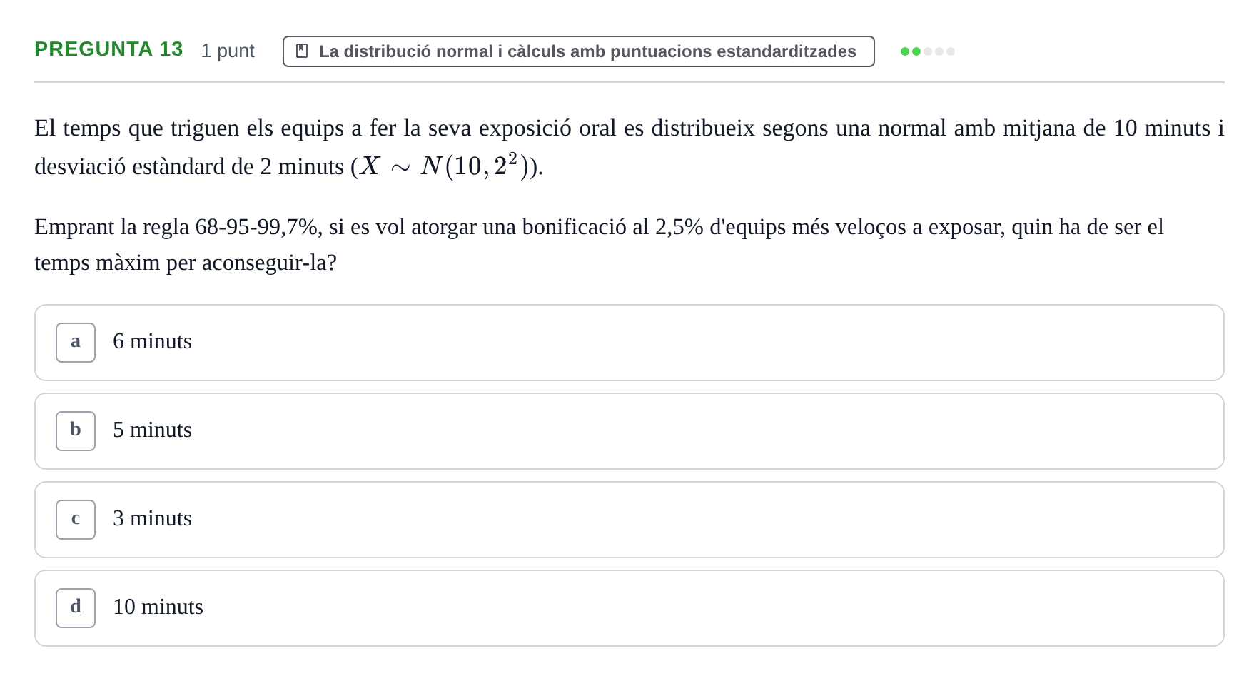 Enunciado: Pregunta 13 · Anàlisi de Dades UPF 2020