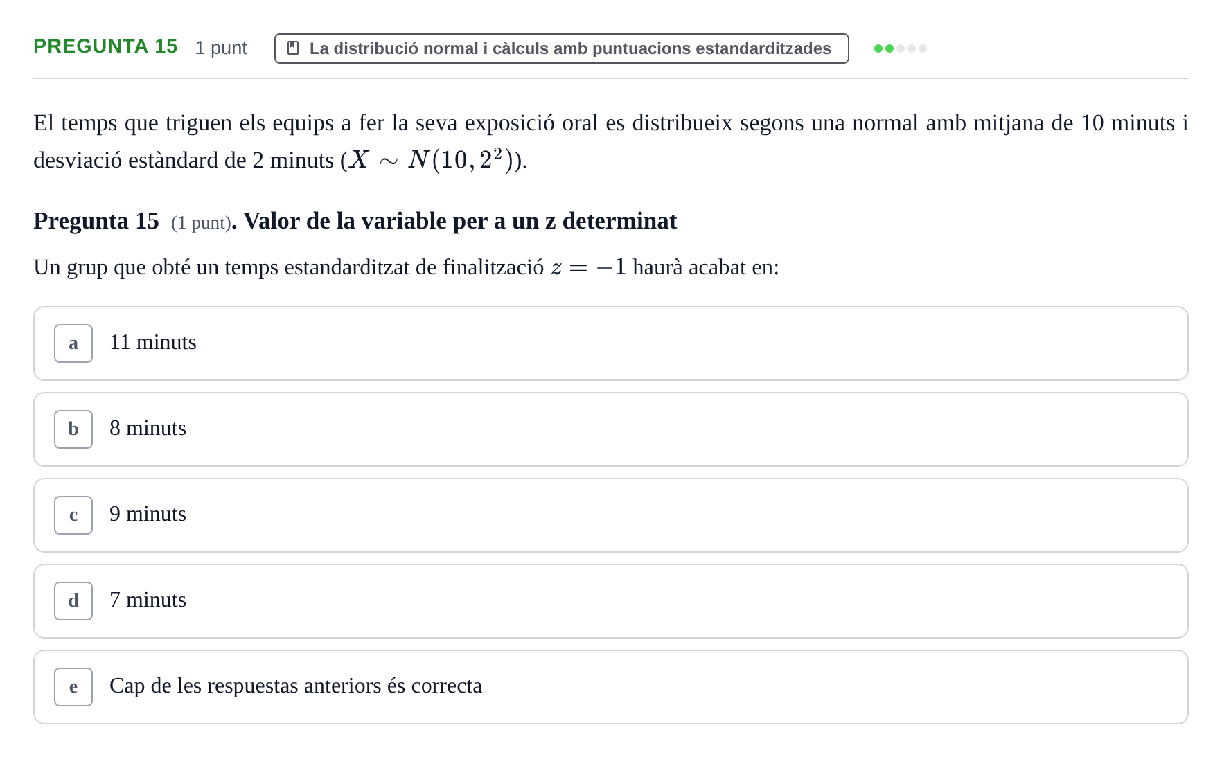 Enunciado: Pregunta 15 · Anàlisi de Dades UPF 2020