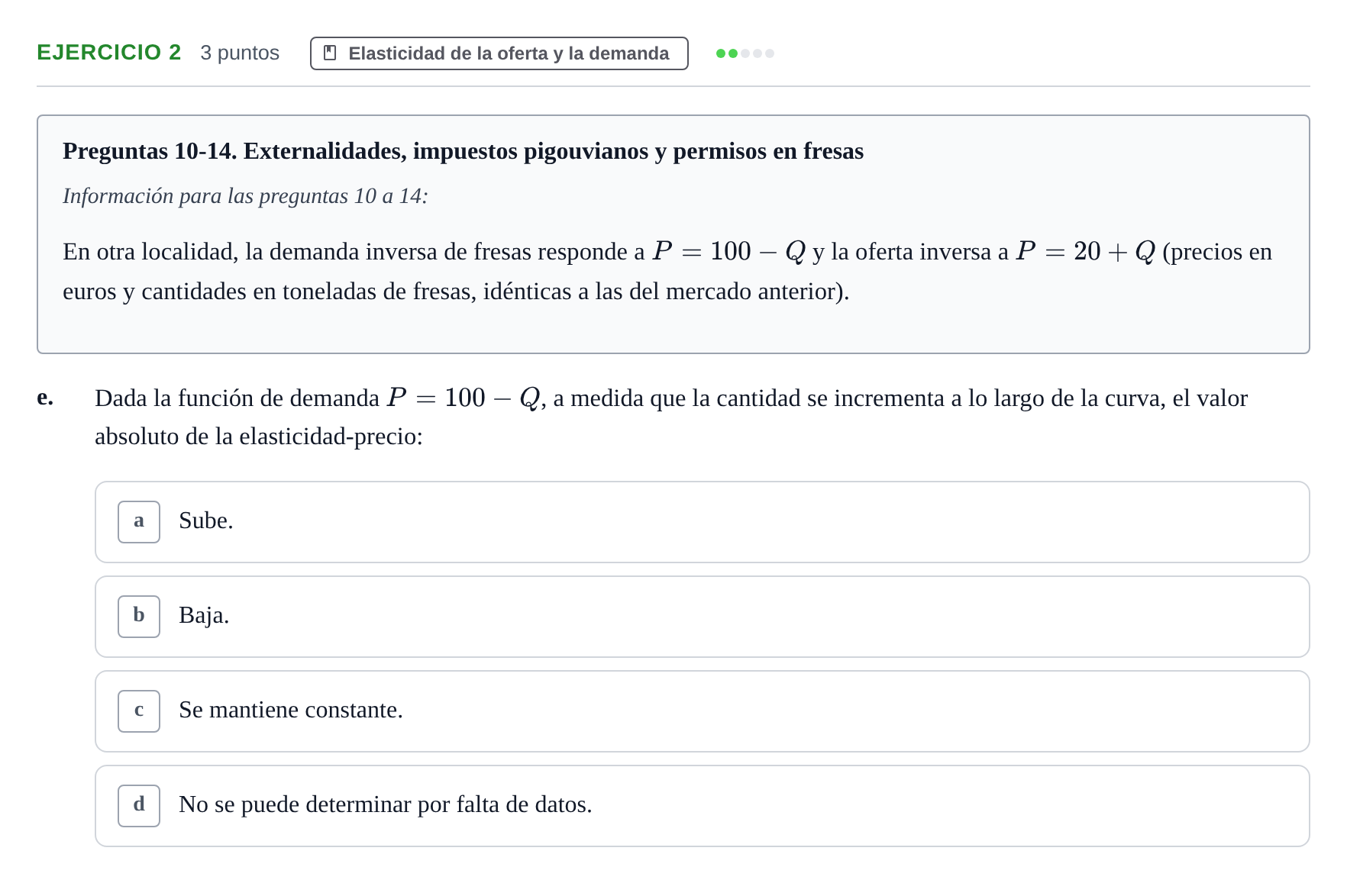 Enunciado: Ejercicio 2 - Elasticidad de la oferta y la demanda · 6 Introducció a la Microeconomia UPF 2011