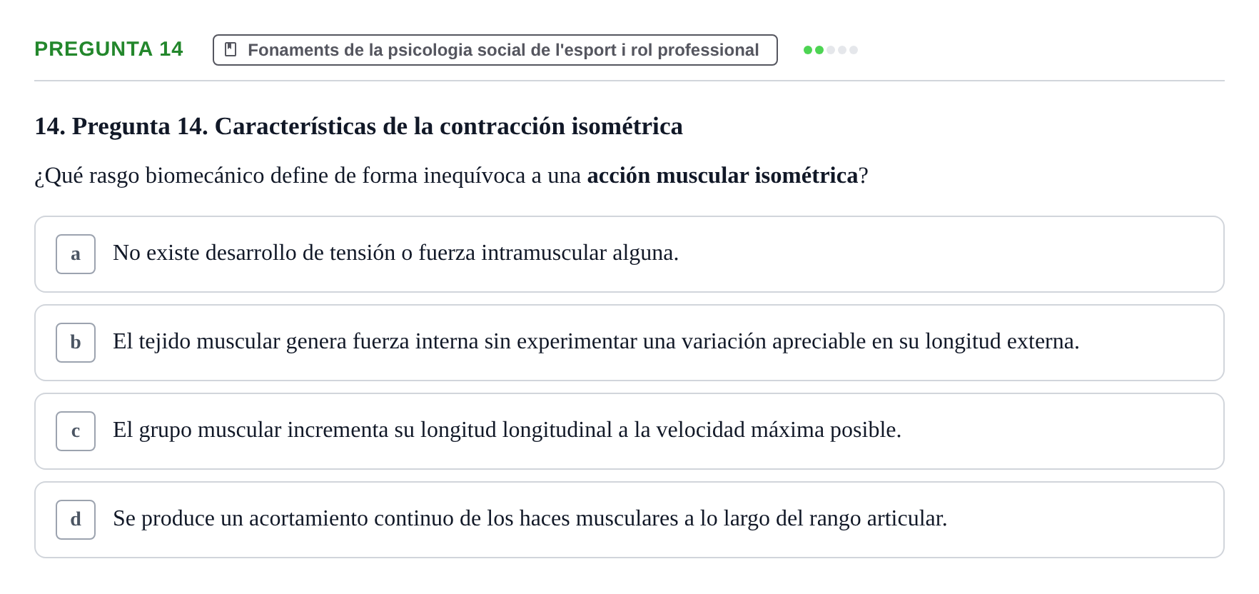 Enunciado: Pregunta 14