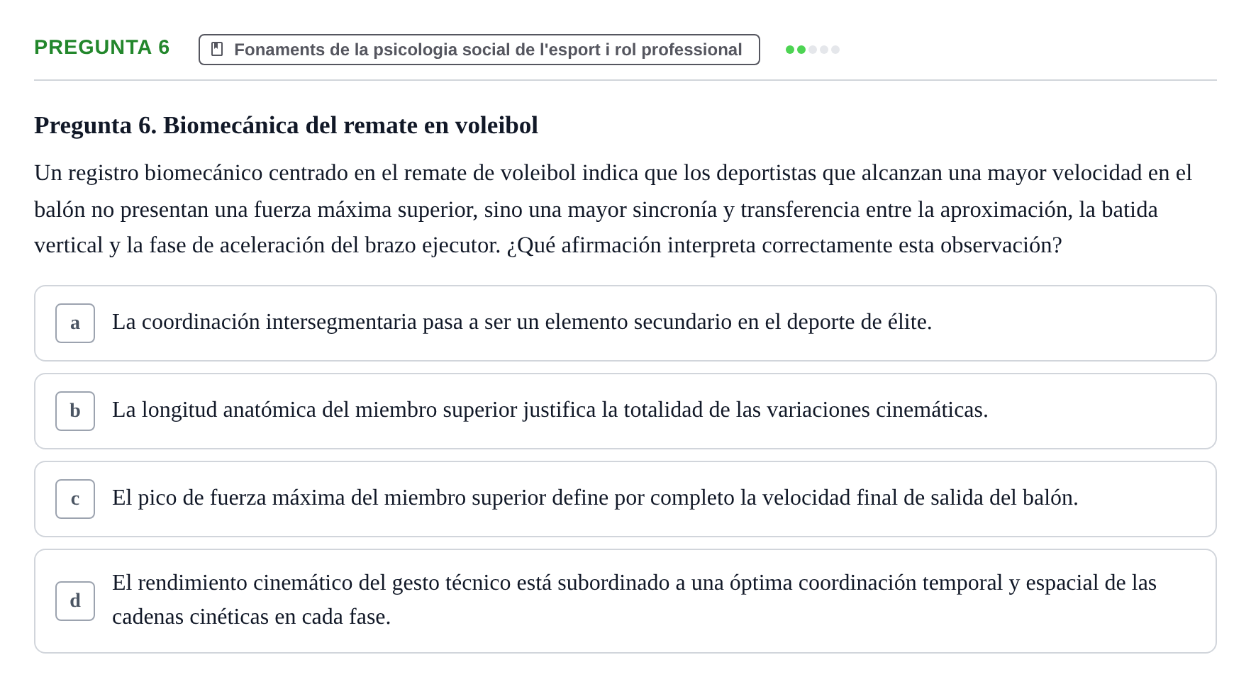 Enunciado: Pregunta 6