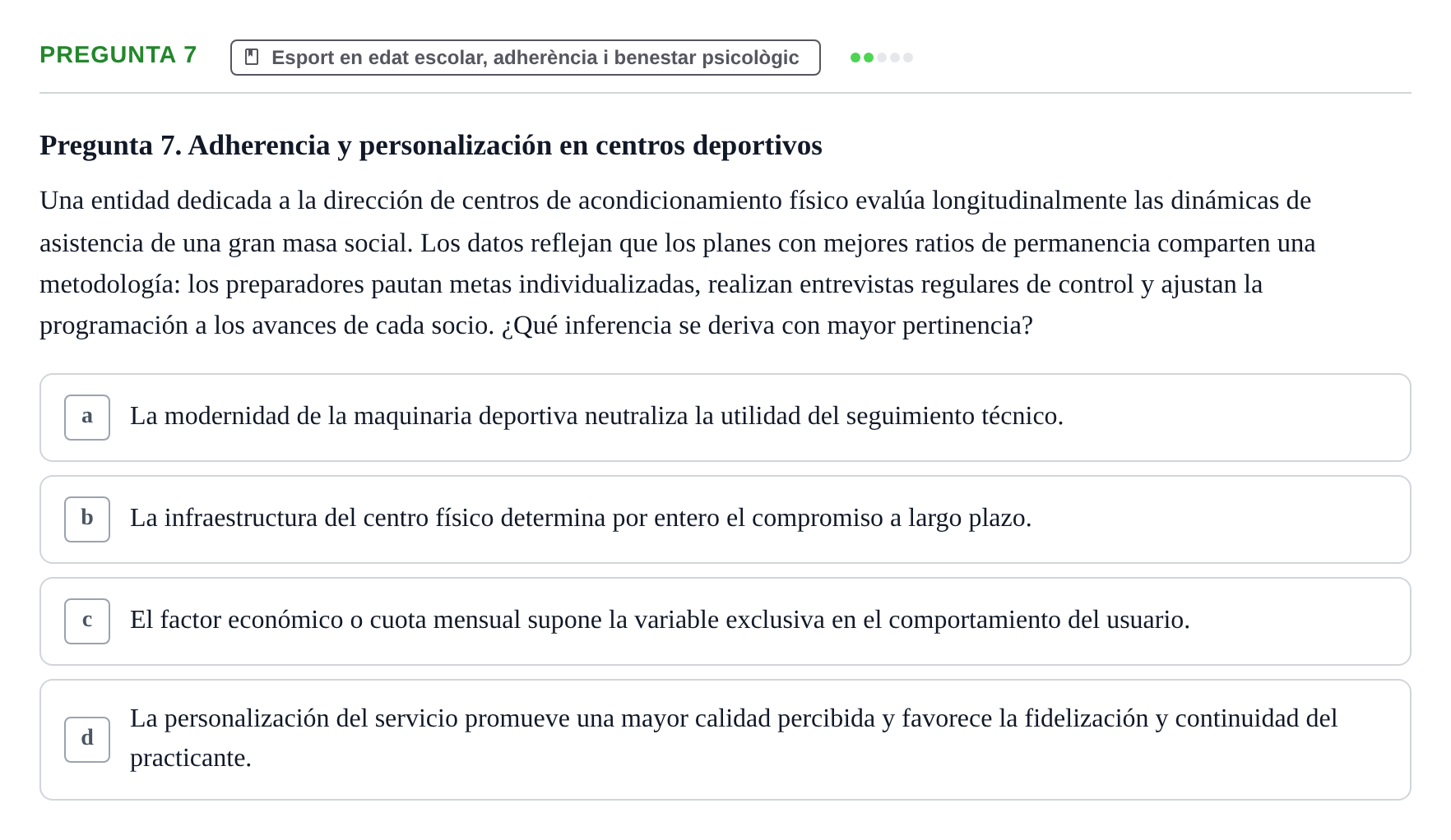 Enunciado: Pregunta 7