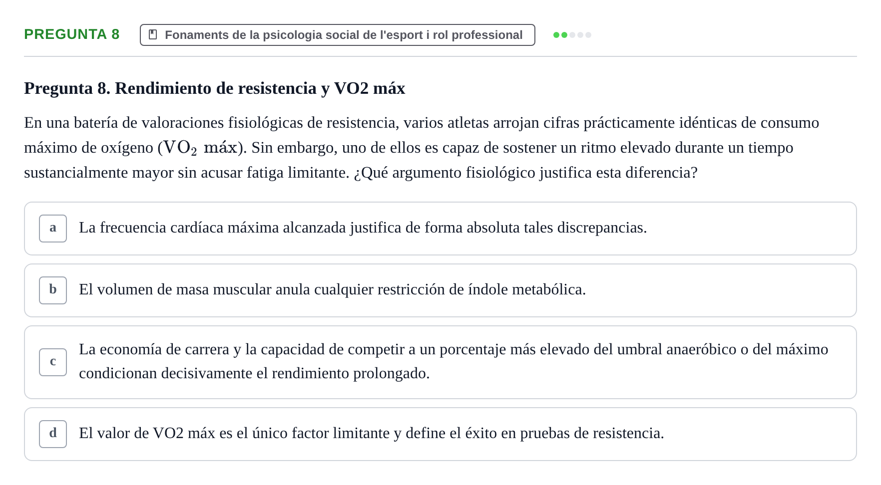 Enunciado: Pregunta 8