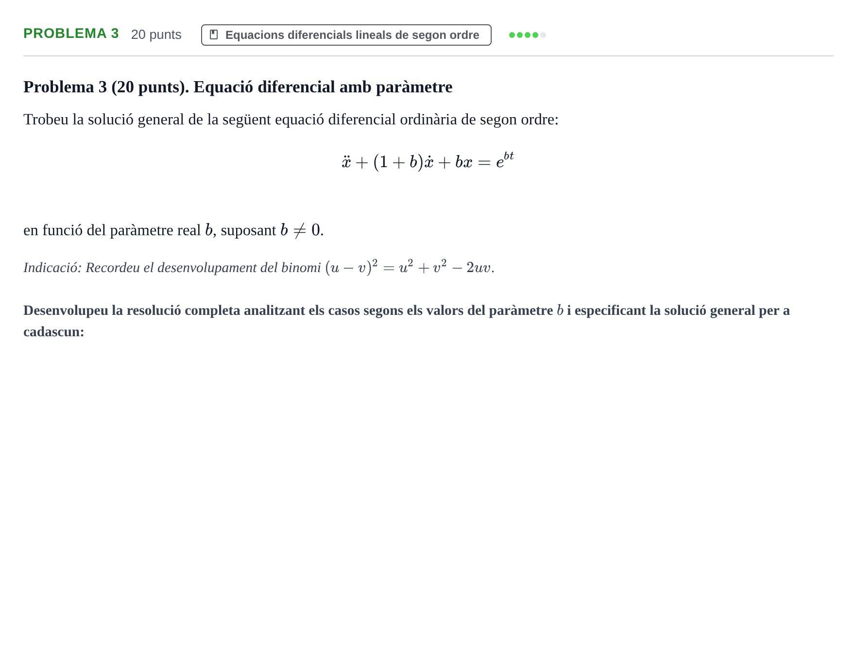 Enunciado: Problema 3 · Matematiques Iii UPF Juny 2018