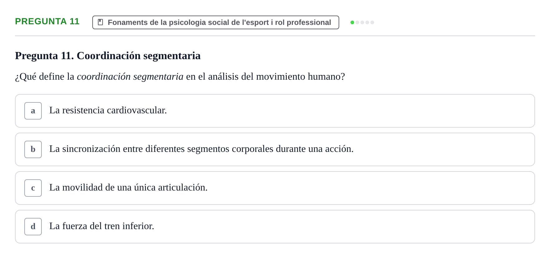 Enunciado: Pregunta 11