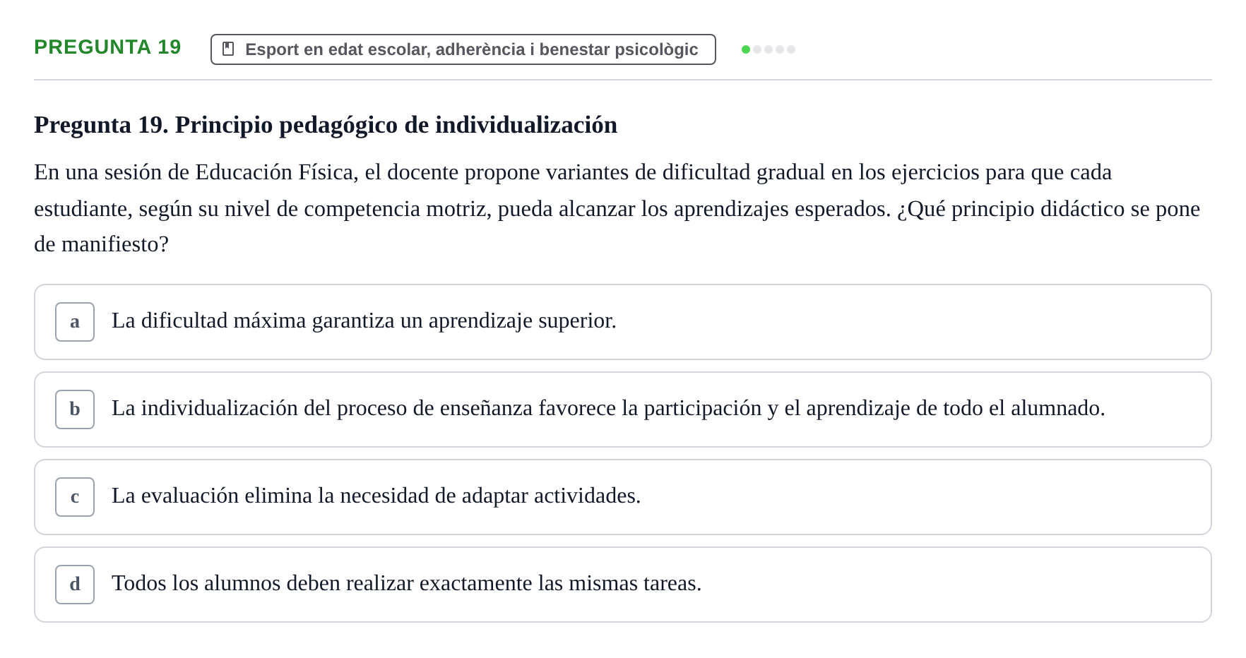 Enunciado: Pregunta 19