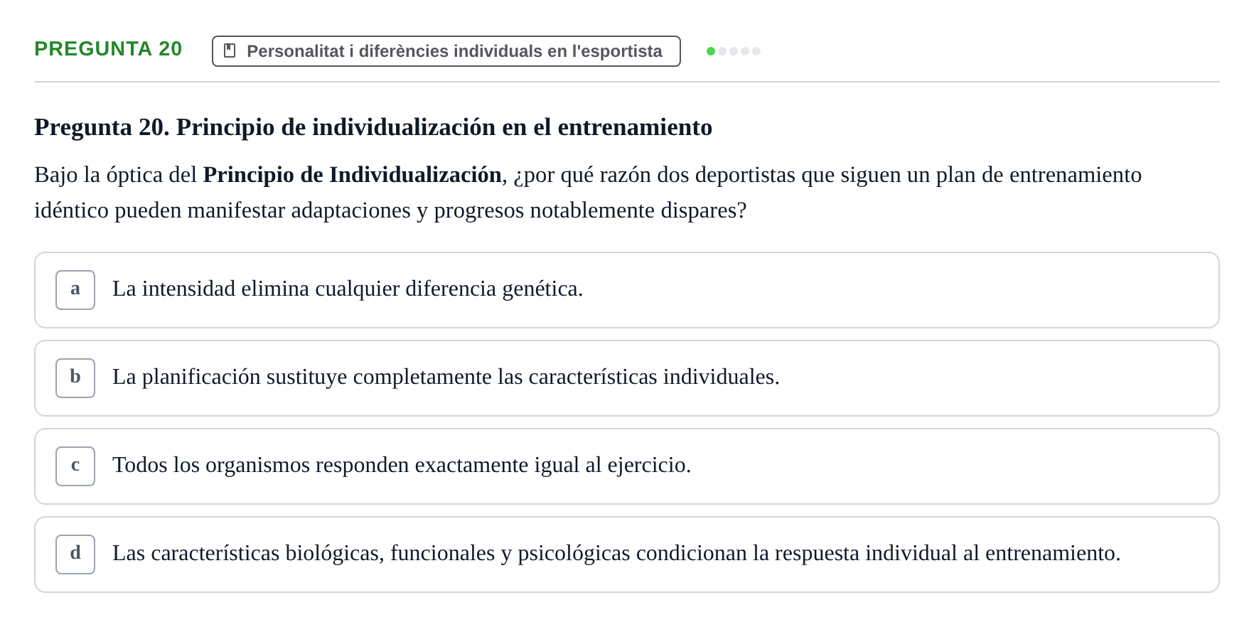 Enunciado: Pregunta 20