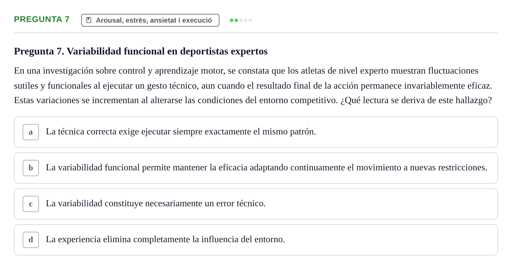 Enunciado: Pregunta 7