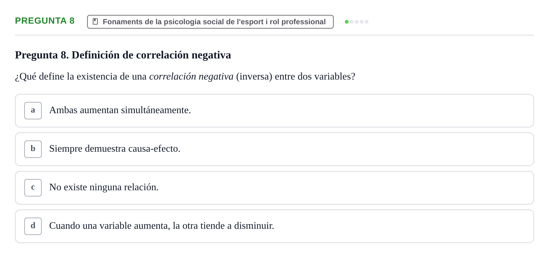 Enunciado: Pregunta 8