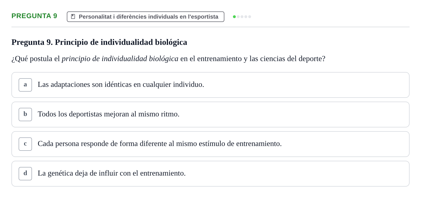 Enunciado: Pregunta 9
