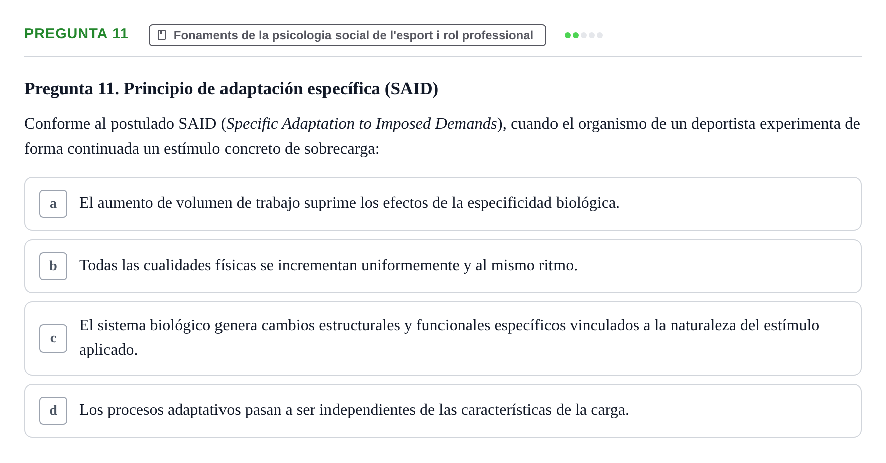Enunciado: Pregunta 11