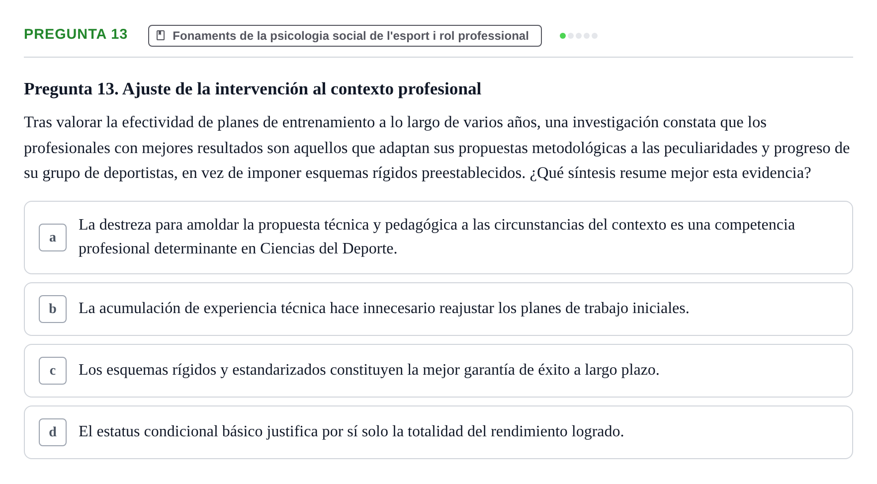 Enunciado: Pregunta 13