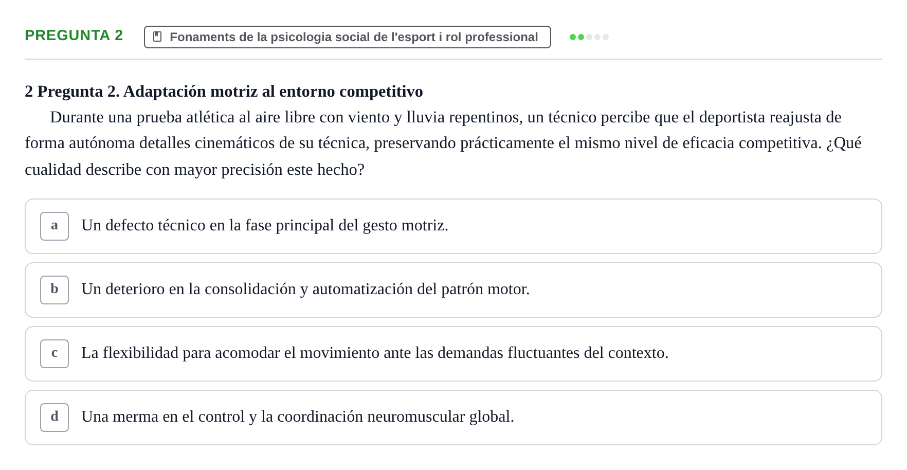 Enunciado: Pregunta 2
