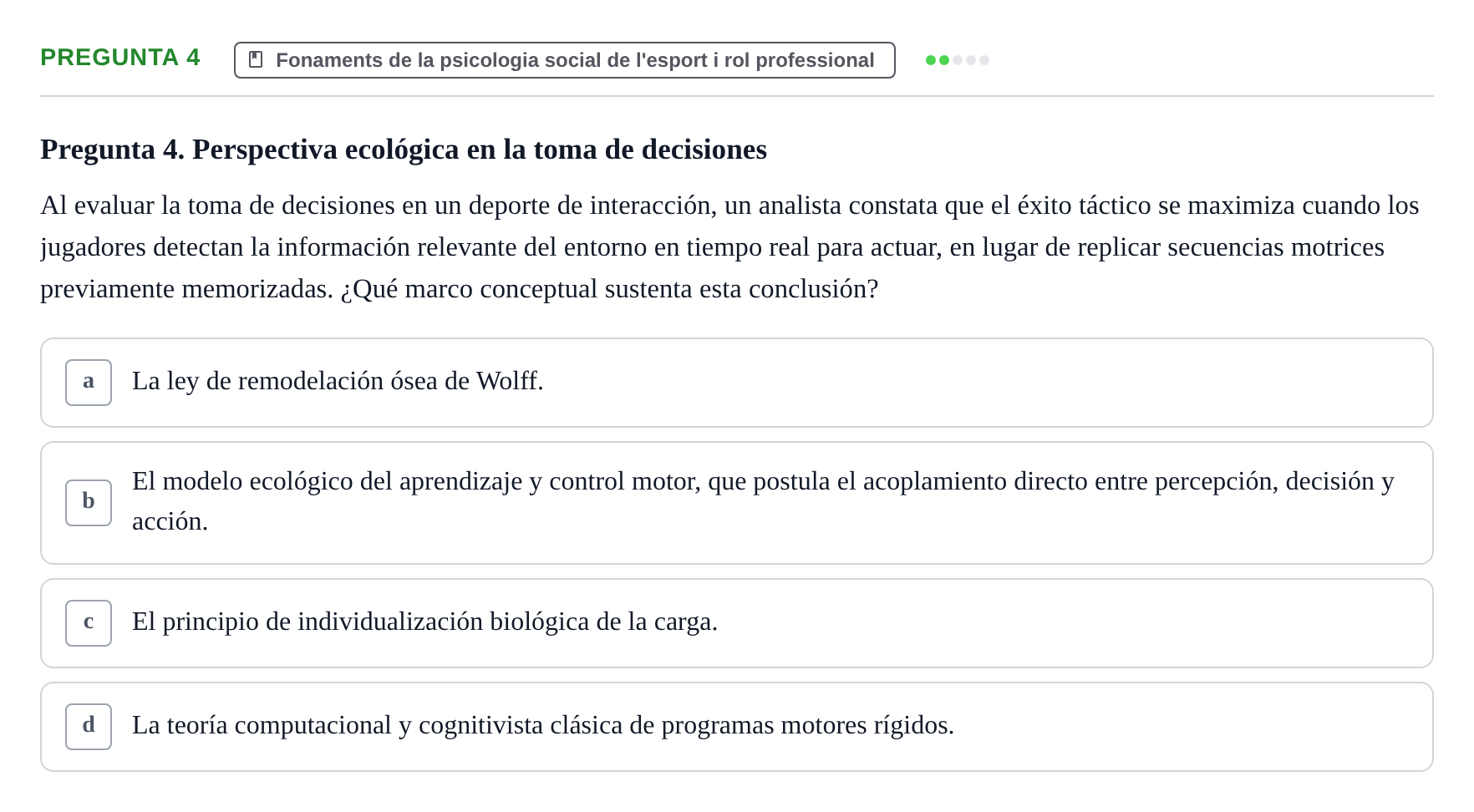 Enunciado: Pregunta 4
