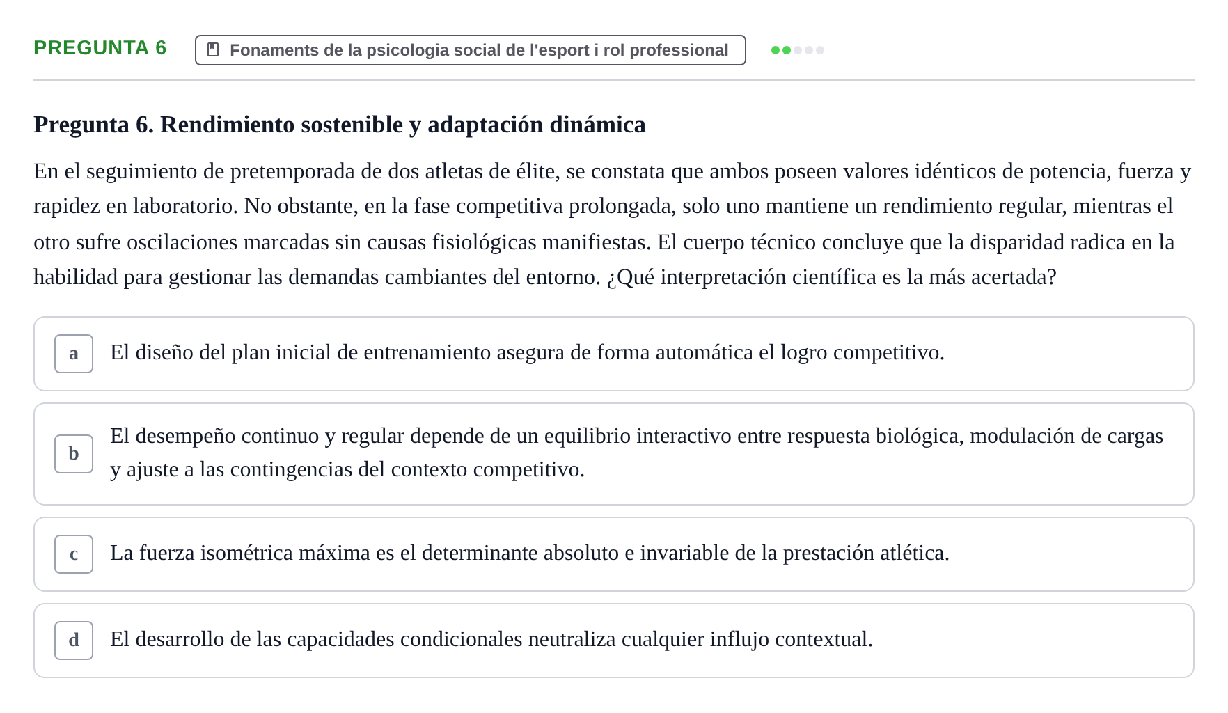 Enunciado: Pregunta 6