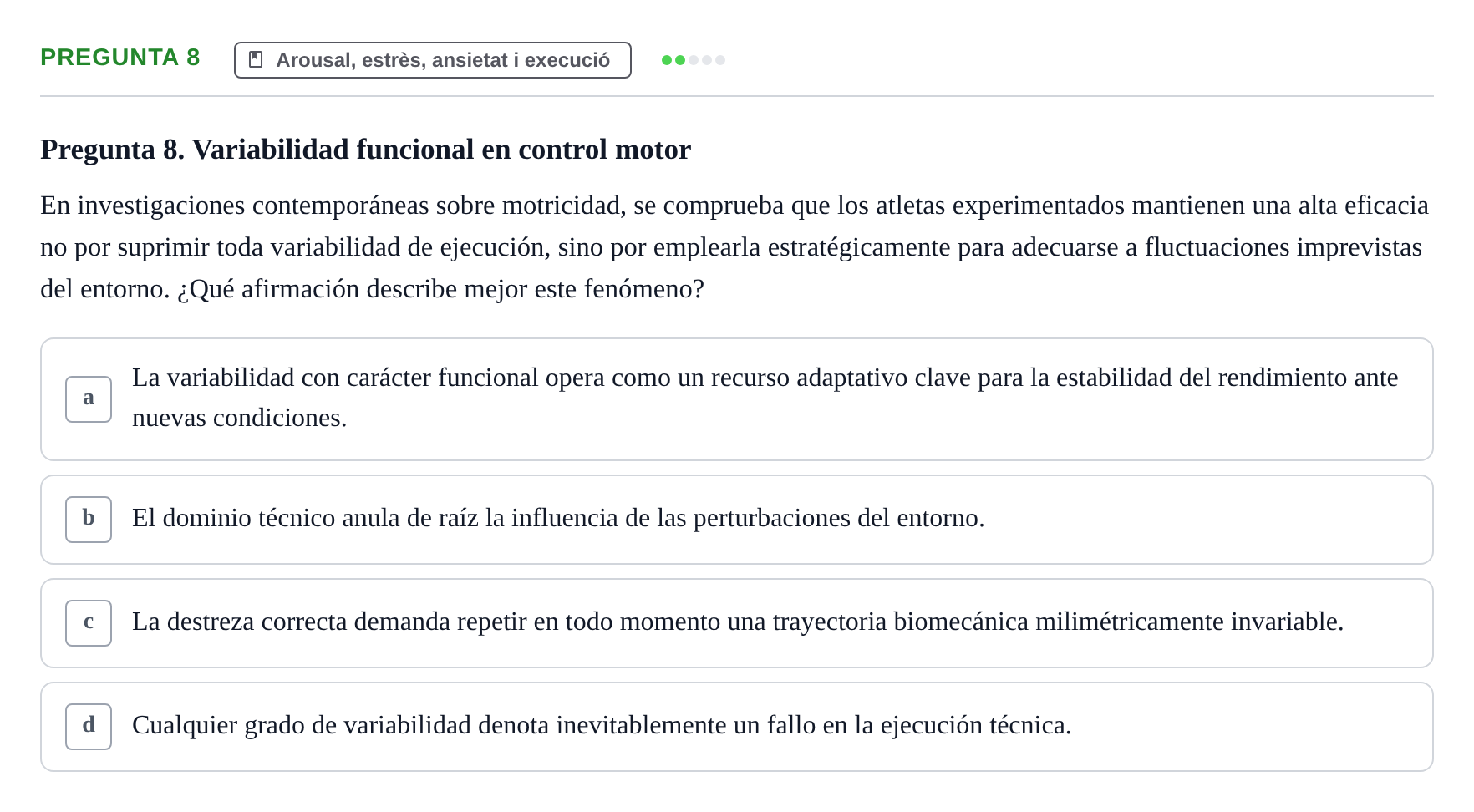 Enunciado: Pregunta 8