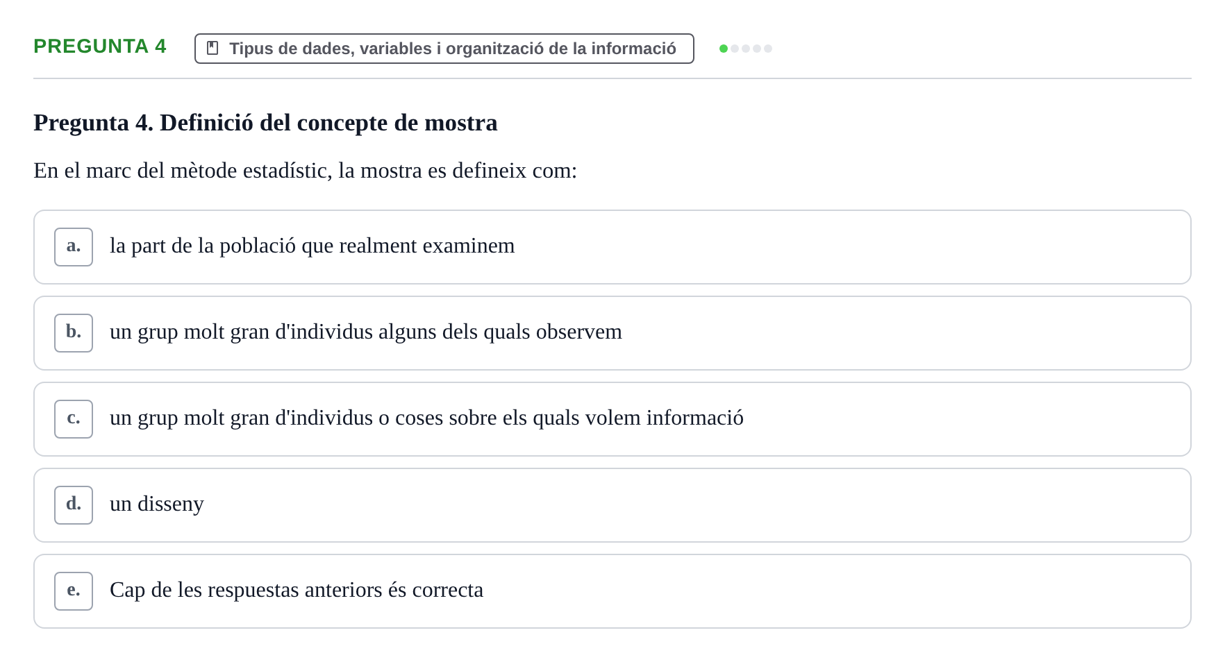 Enunciado: Pregunta 4 · Anàlisi de Dades UPF 2000