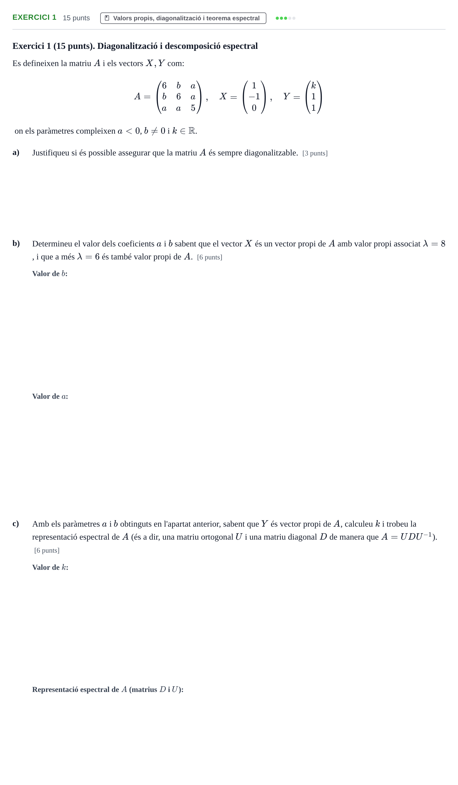 Enunciado: Exercici 1 · Matematiques Iii UPF 2021