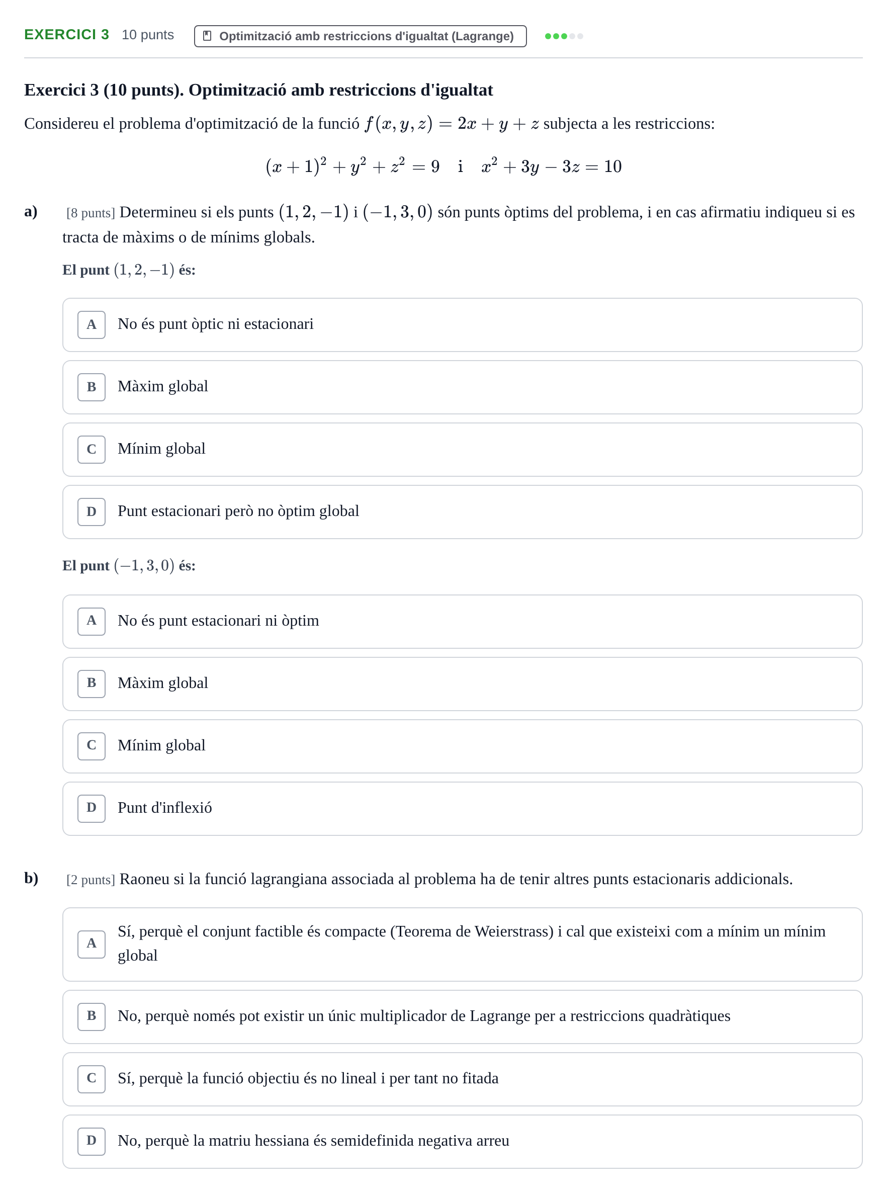 Enunciado: Exercici 3 · Matematiques Iii UPF 2021