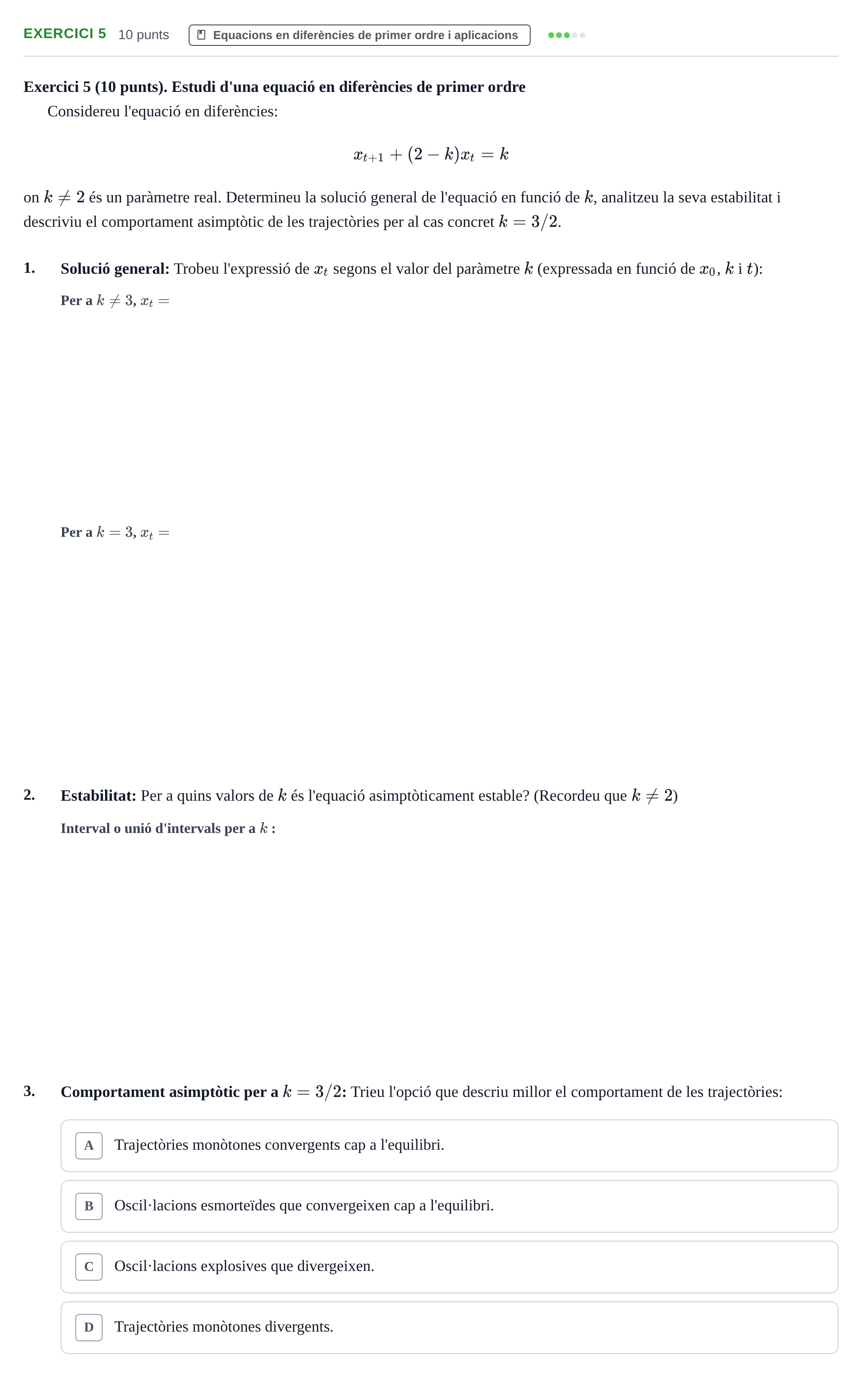 Enunciado: Exercici 5 · Matematiques Iii UPF 2021