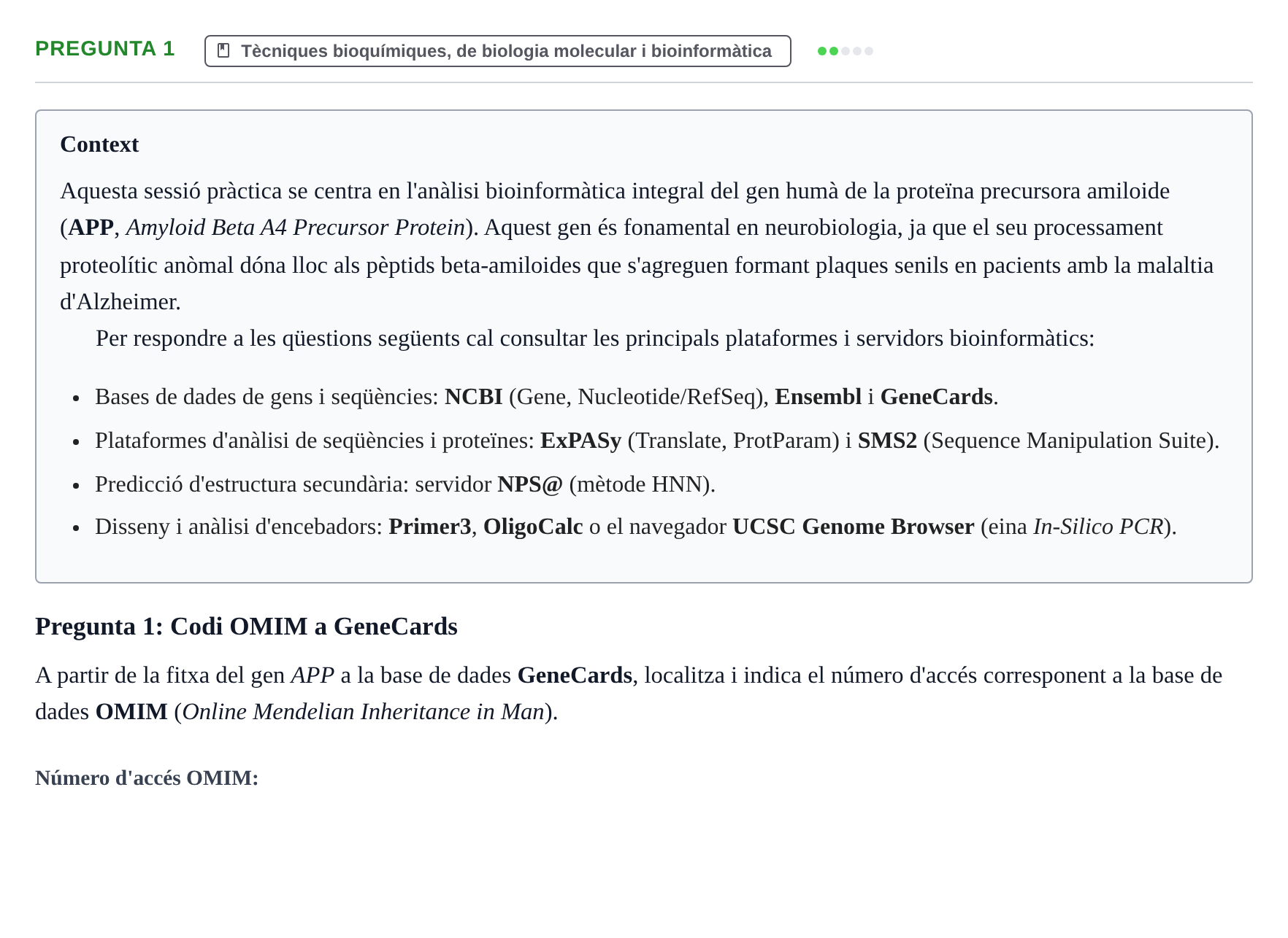 Enunciado: Pregunta 1