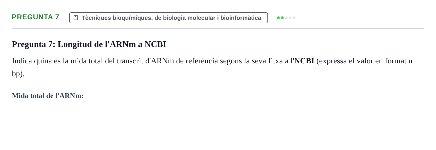 Enunciado: Pregunta 7