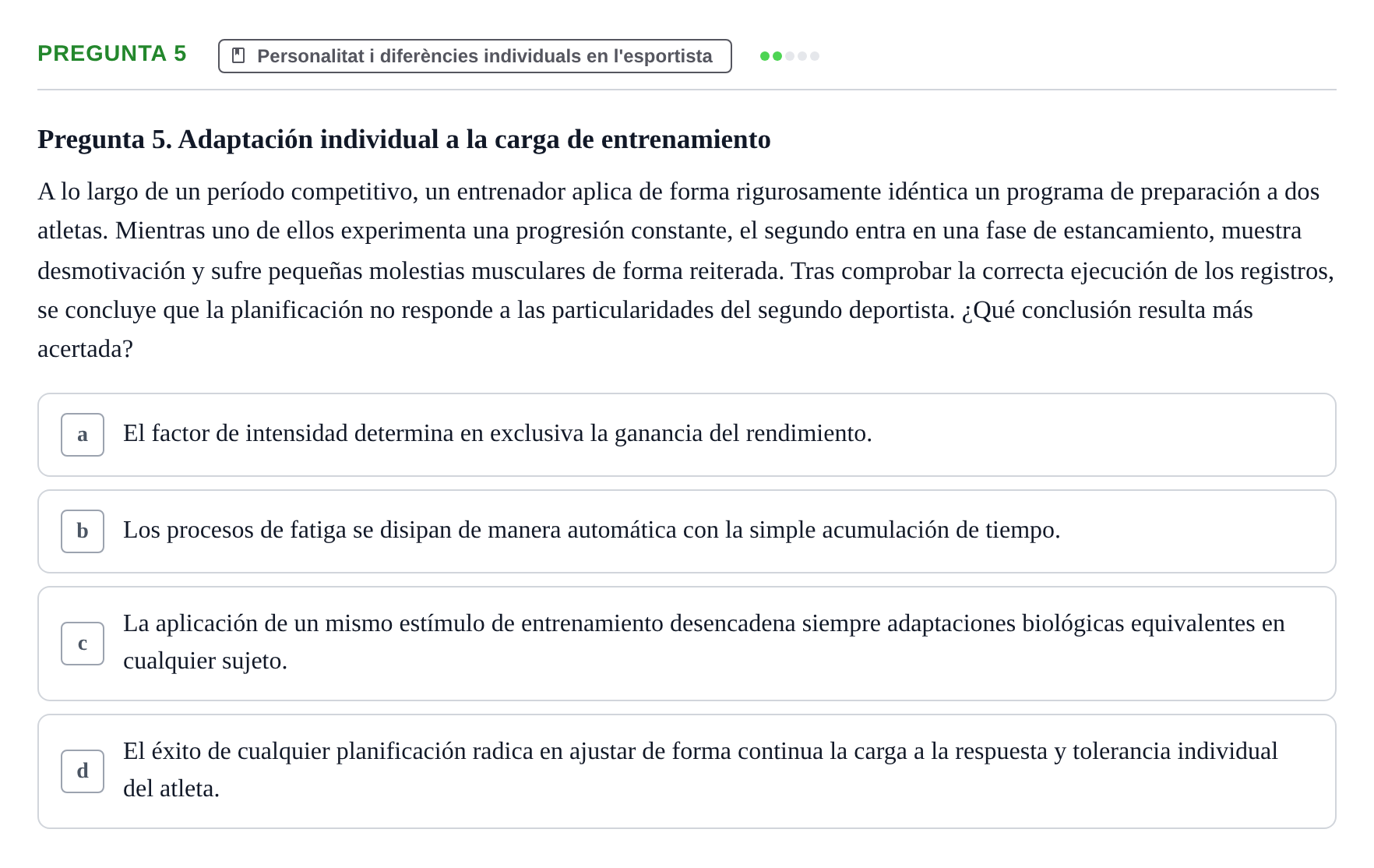 Enunciado: Pregunta 5