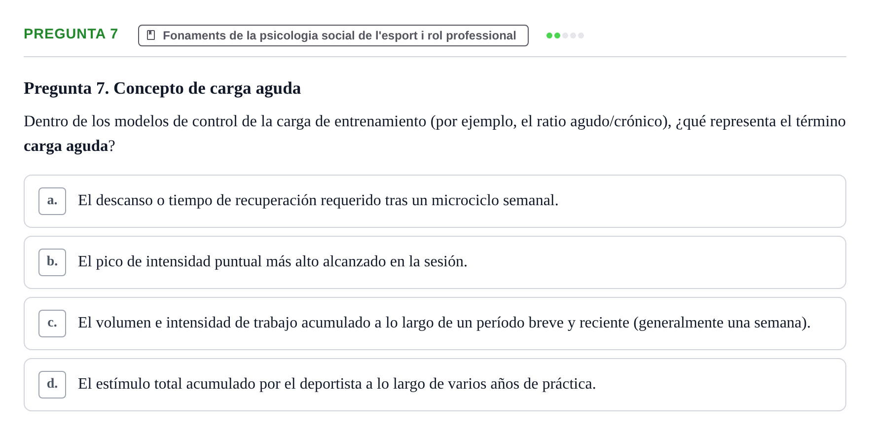 Enunciado: Pregunta 7