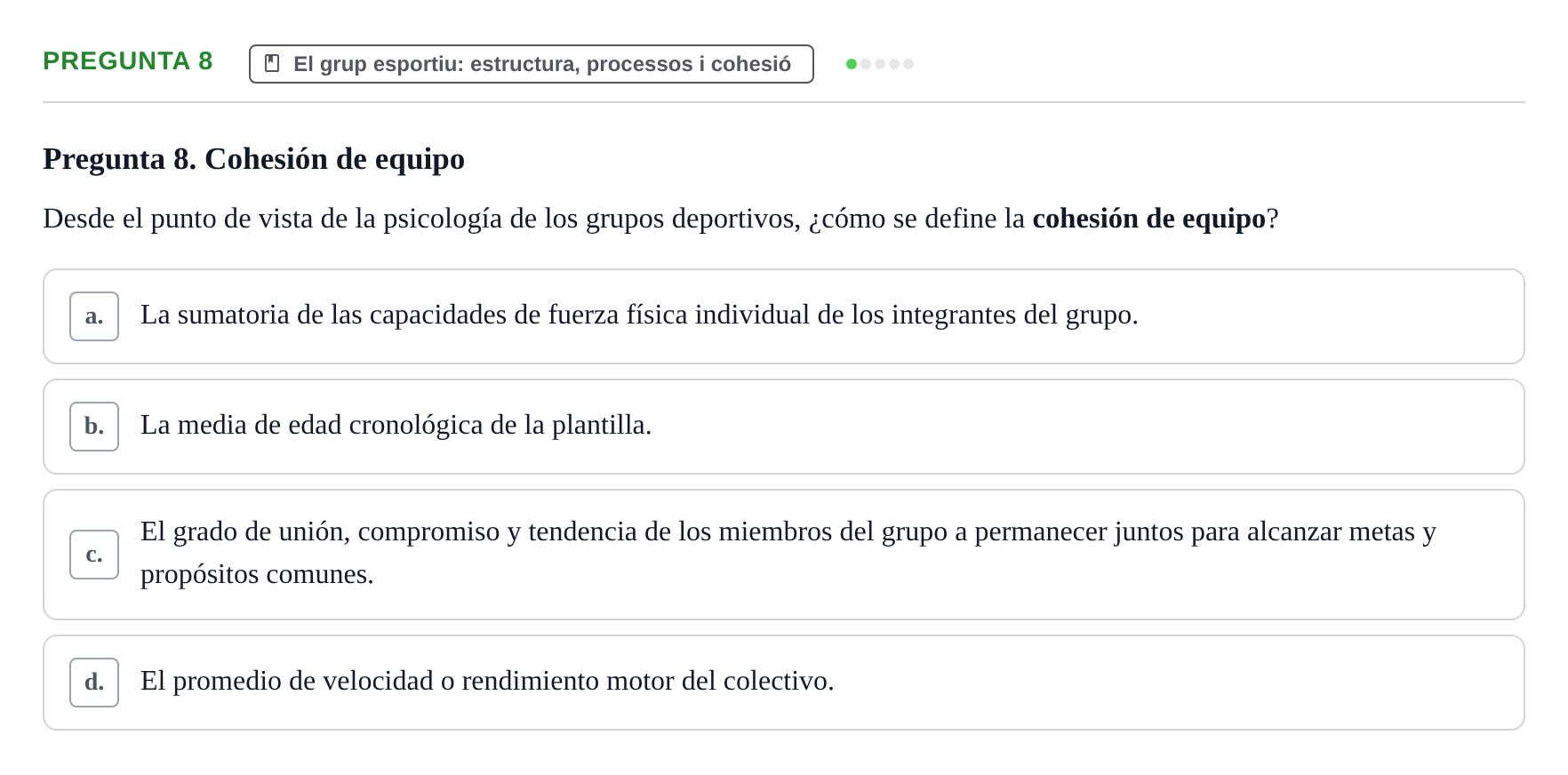 Enunciado: Pregunta 8