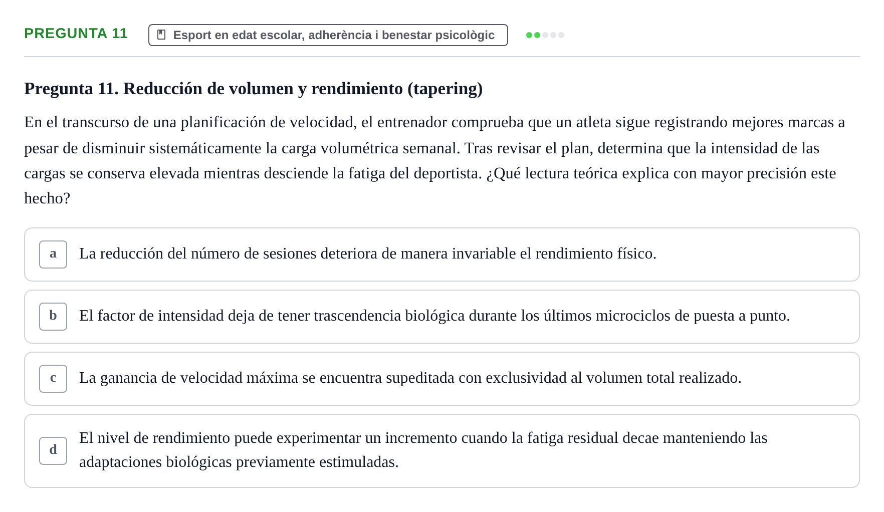 Enunciado: Pregunta 11