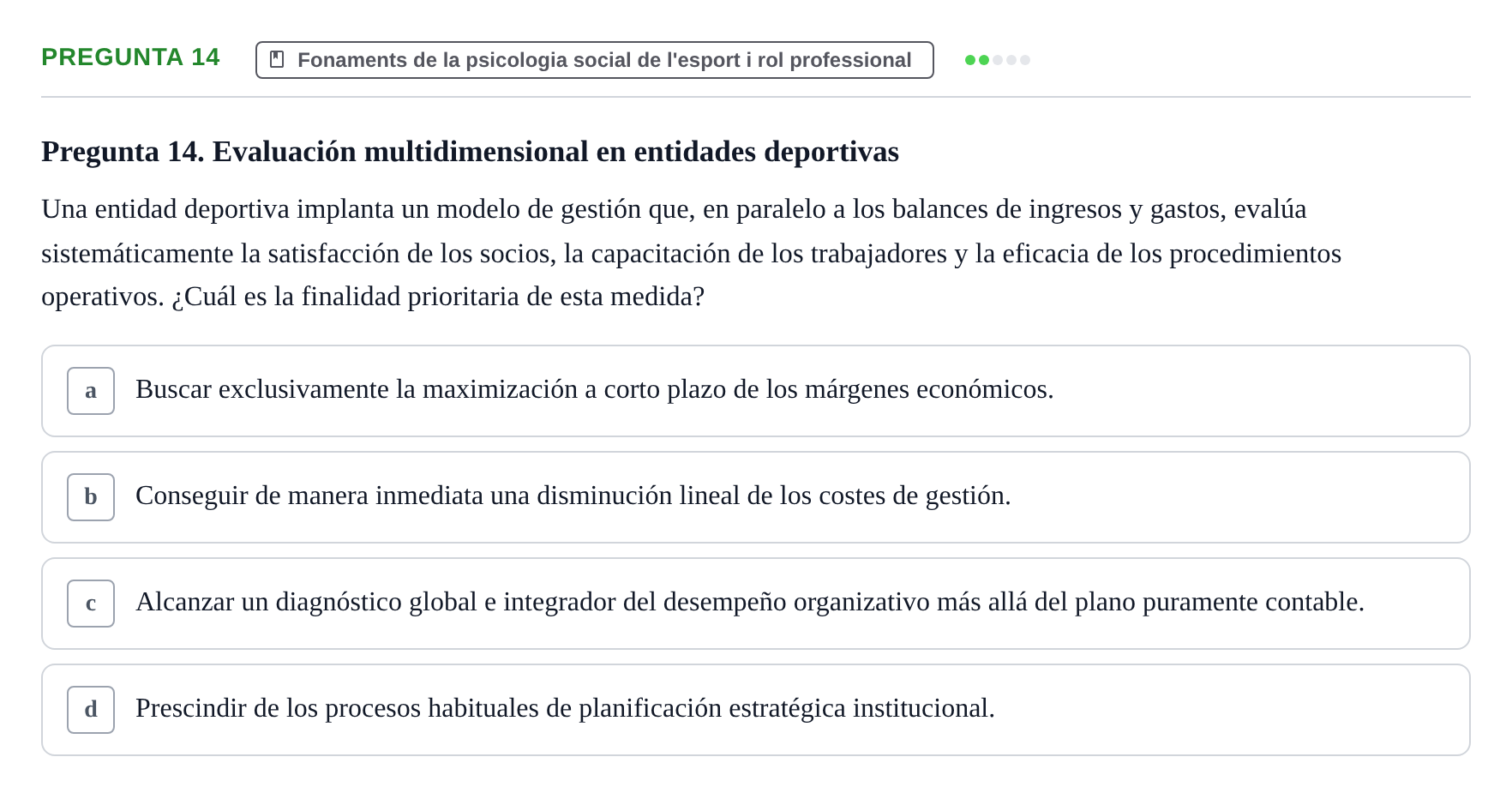 Enunciado: Pregunta 14