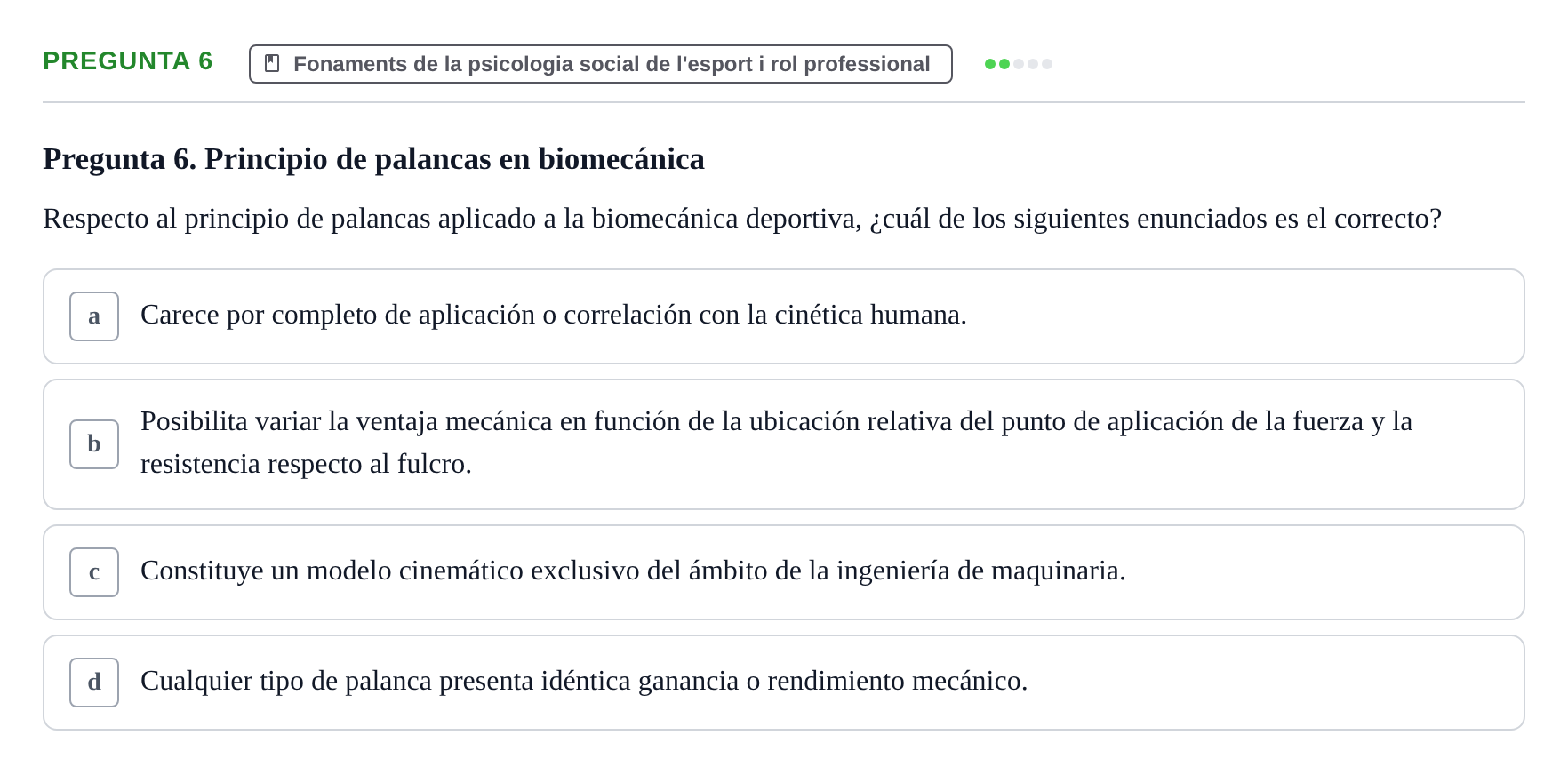 Enunciado: Pregunta 6