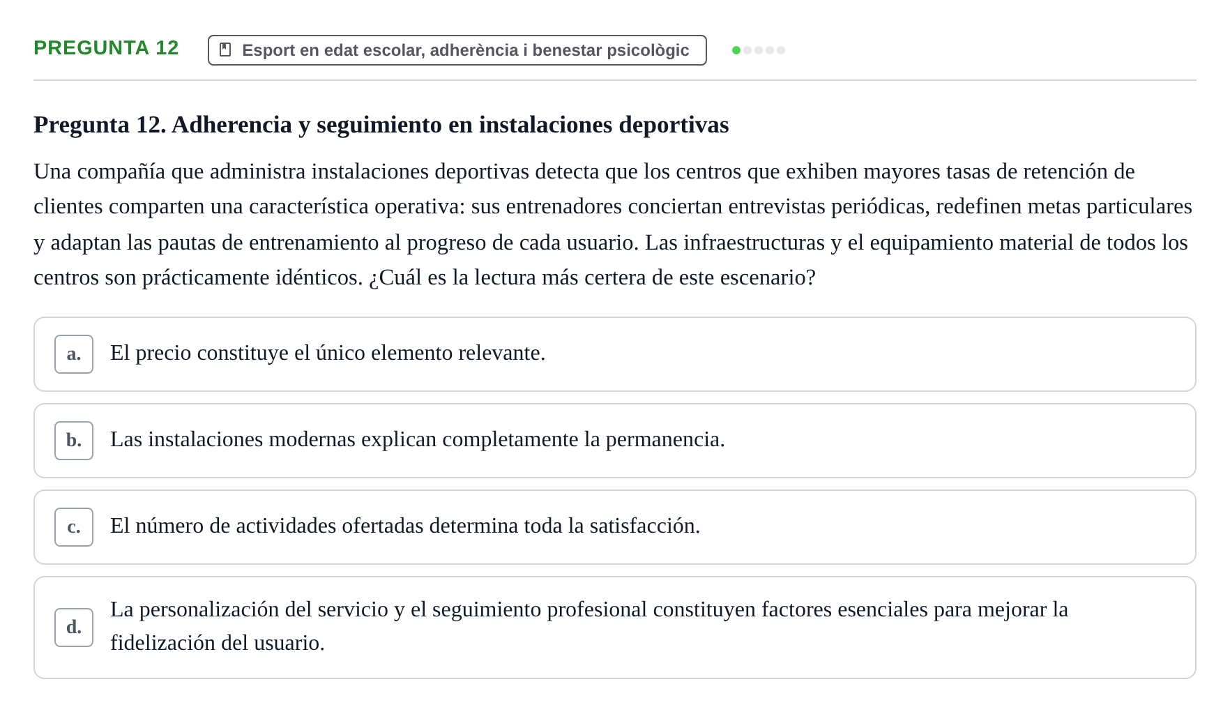 Enunciado: Pregunta 12
